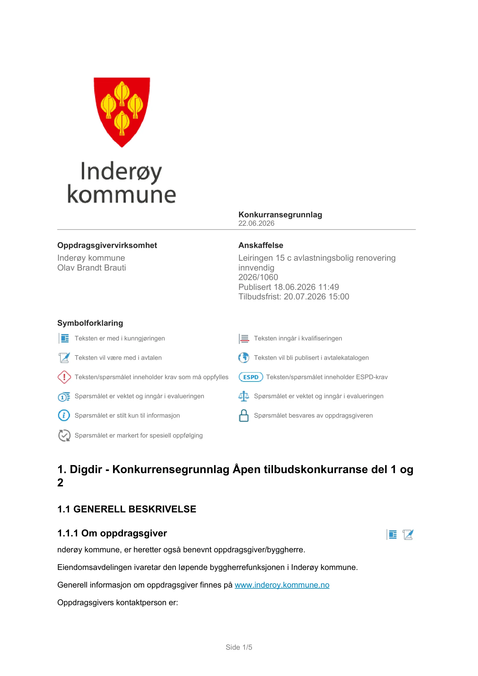 Konkurransebeskrivelse