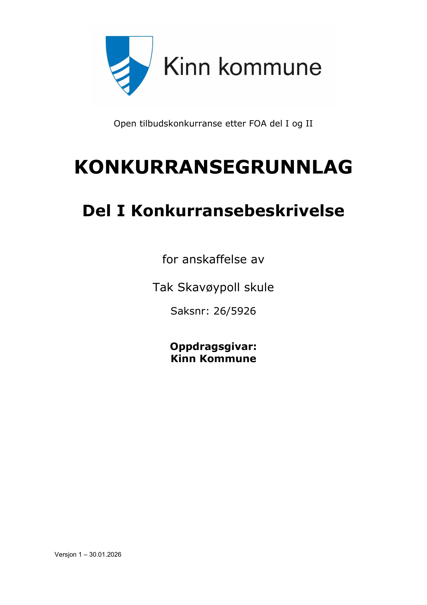 Konkurransebeskrivelse