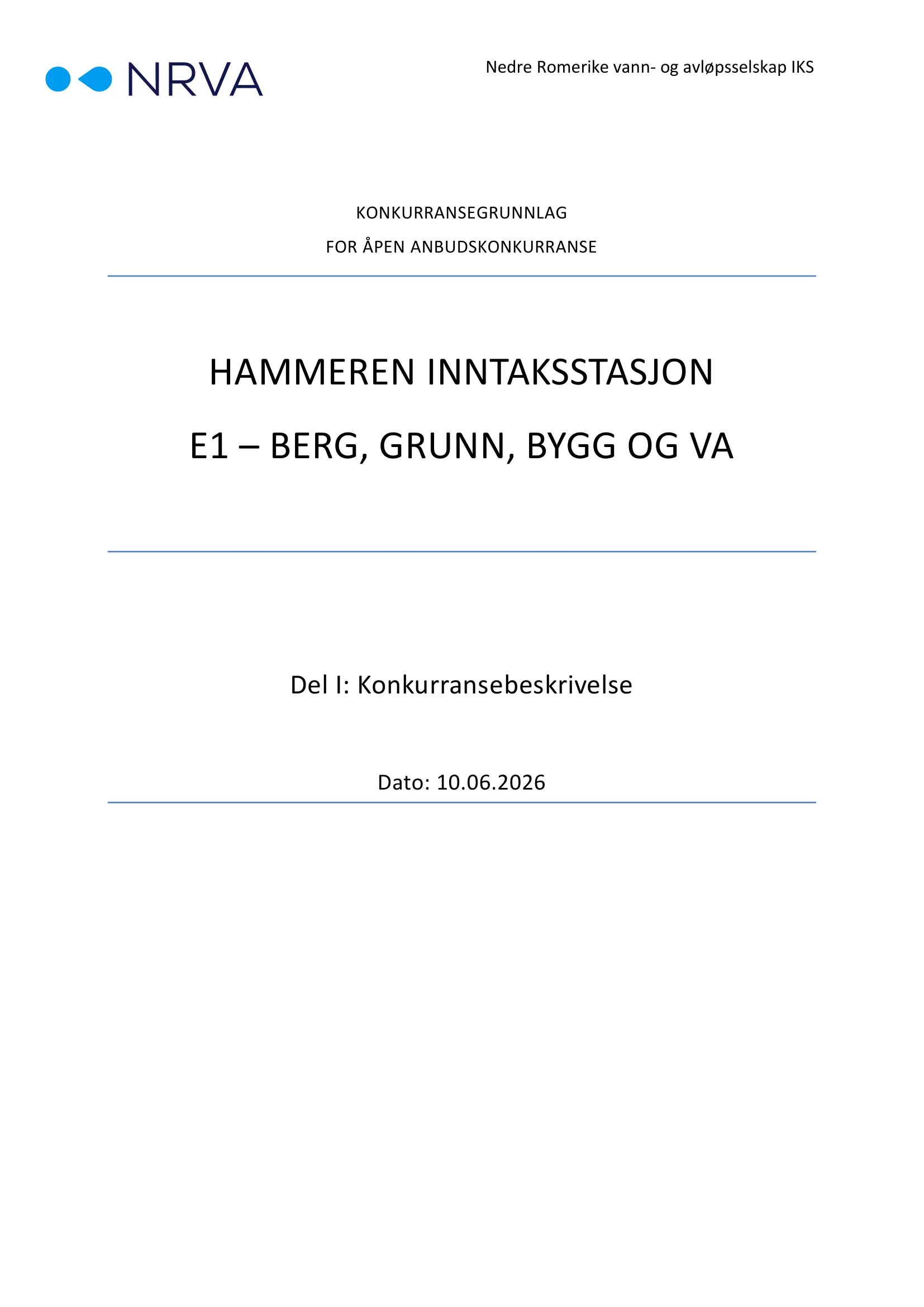 Konkurransebeskrivelse
