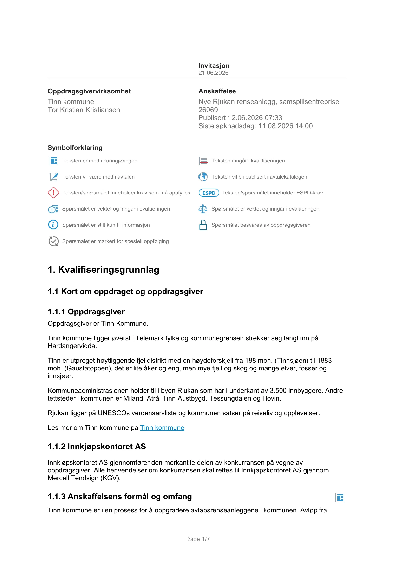 Konkurransebeskrivelse