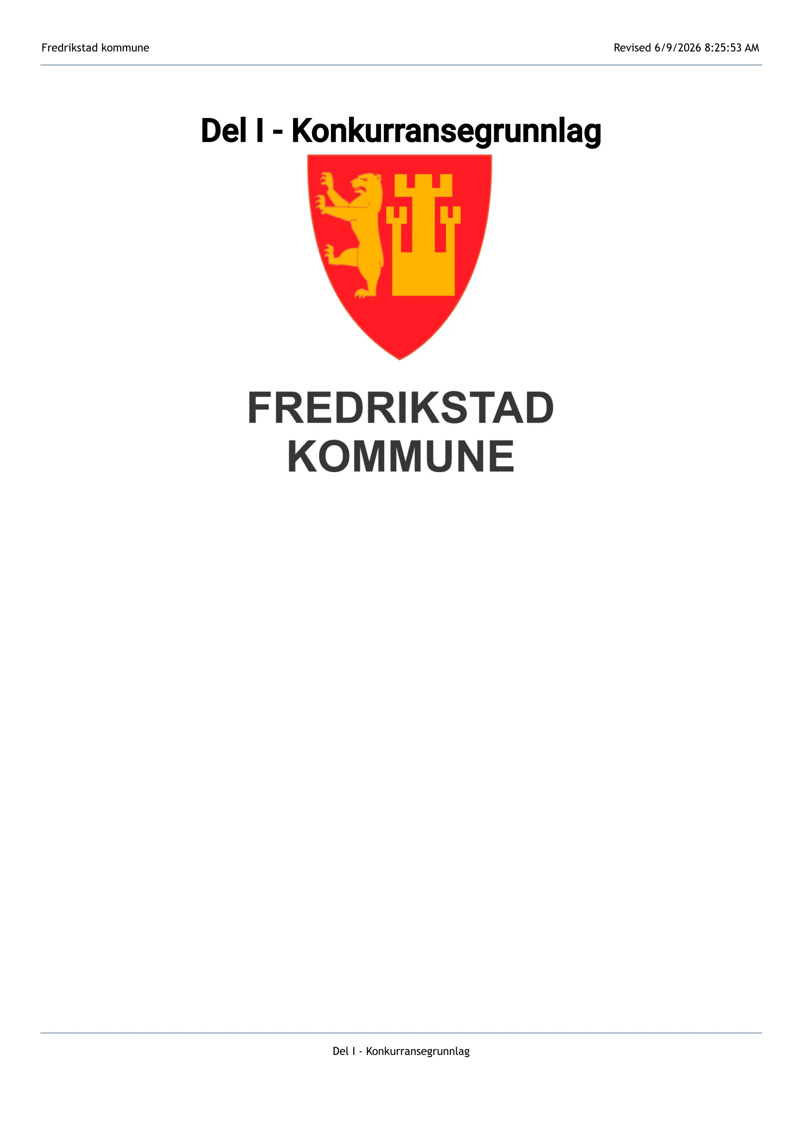 Konkurransebeskrivelse