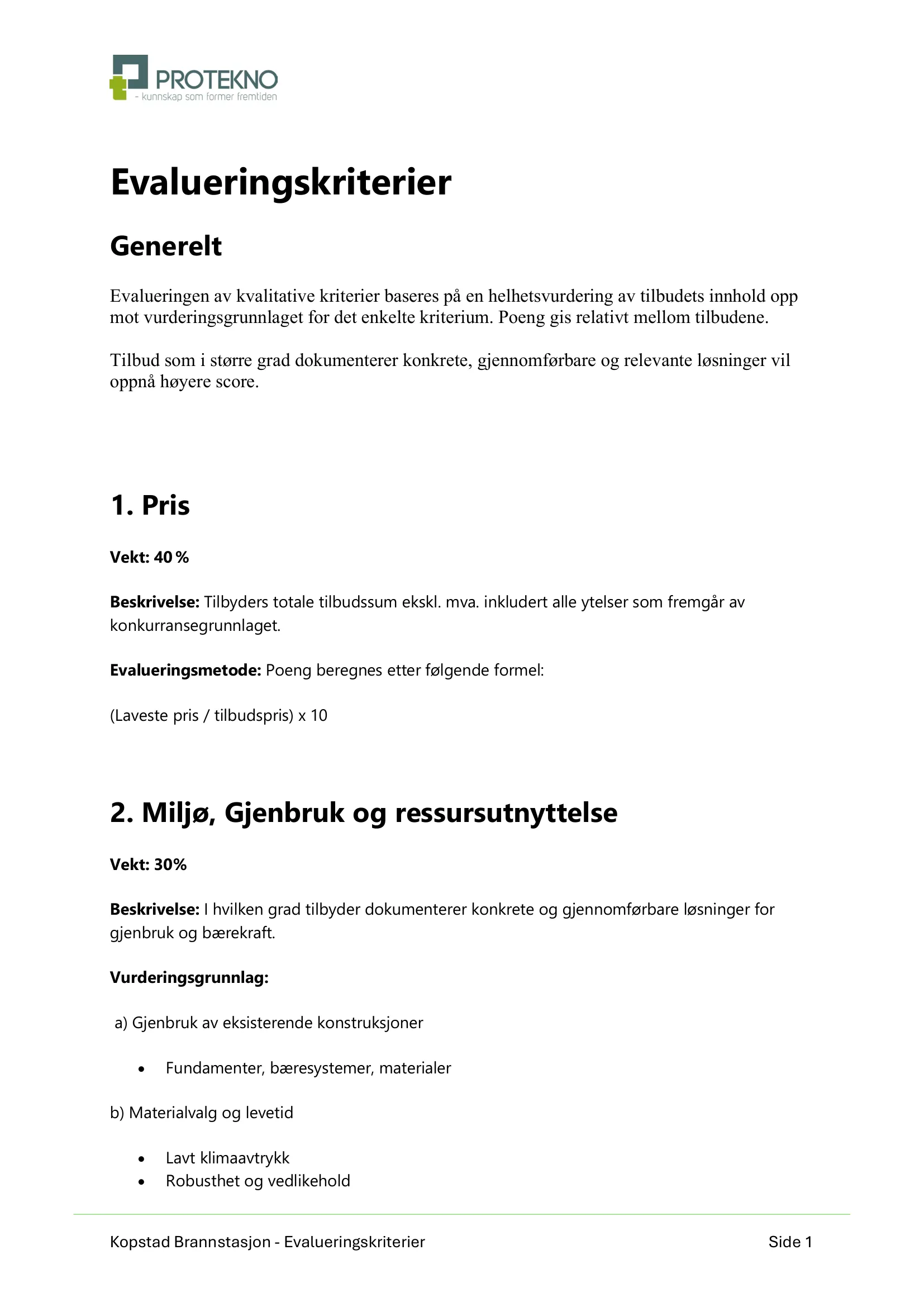Konkurransebeskrivelse