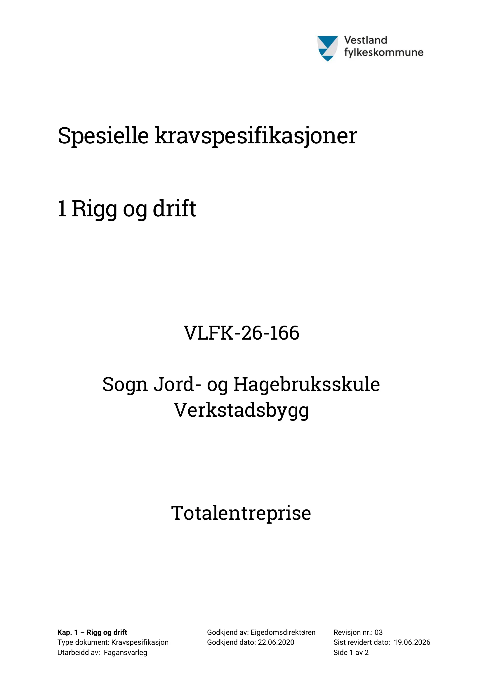 Kravspesifikasjon