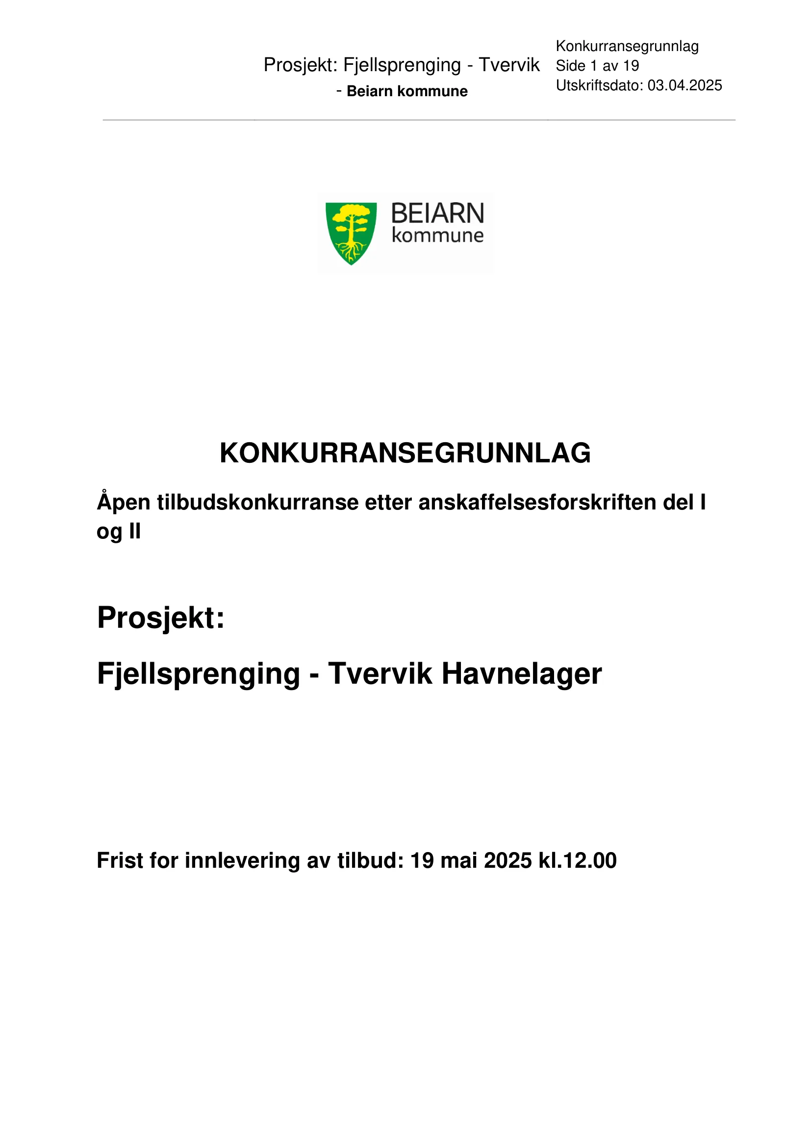 Konkurransebeskrivelse