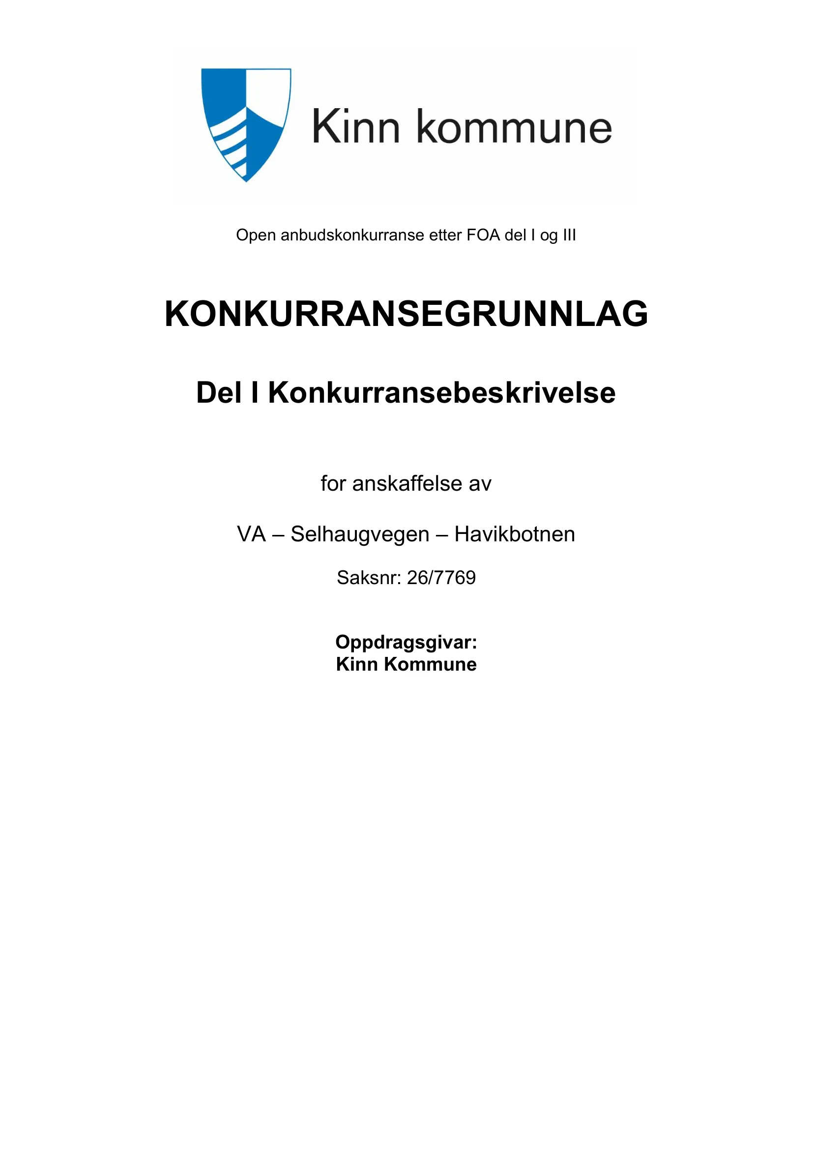 Konkurransebeskrivelse