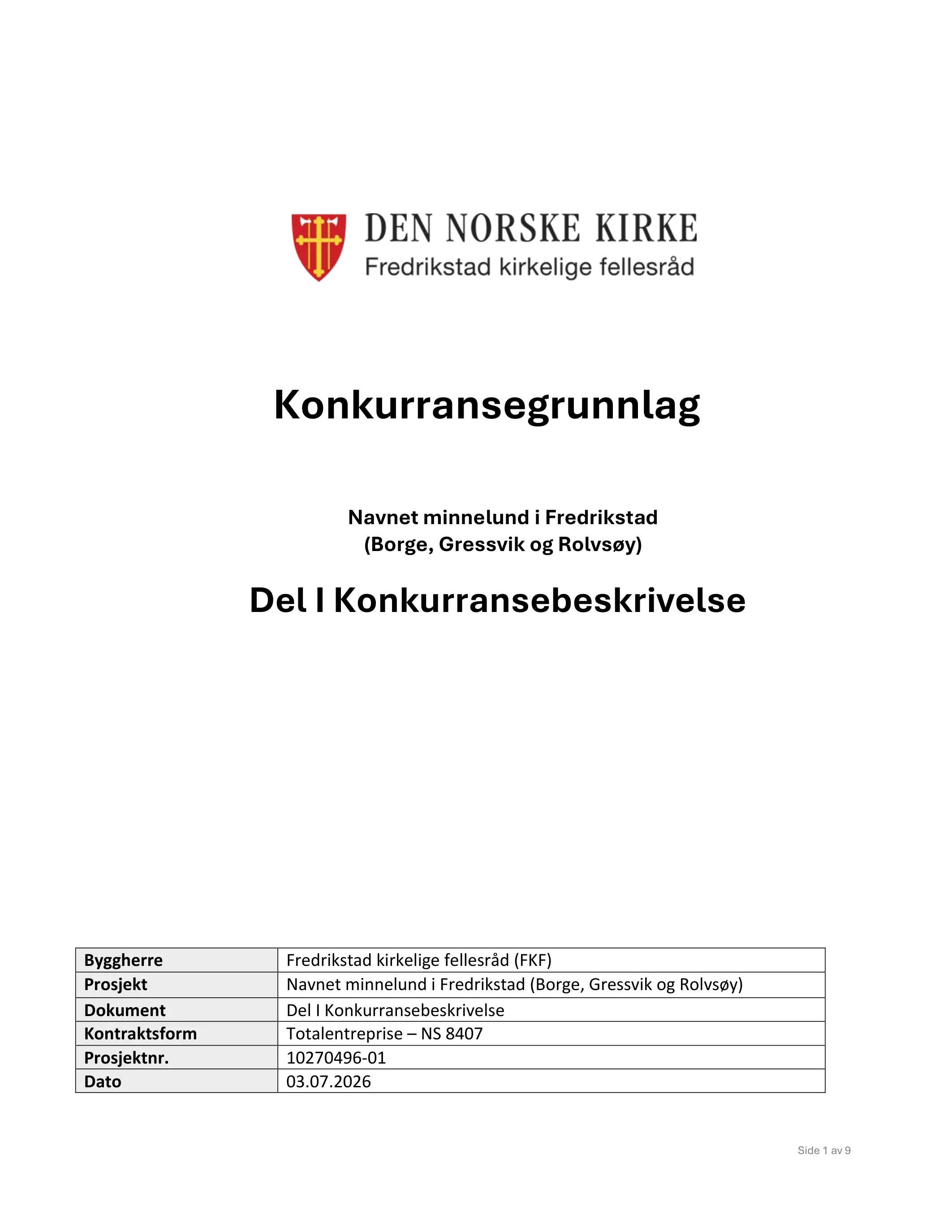 Konkurransebeskrivelse