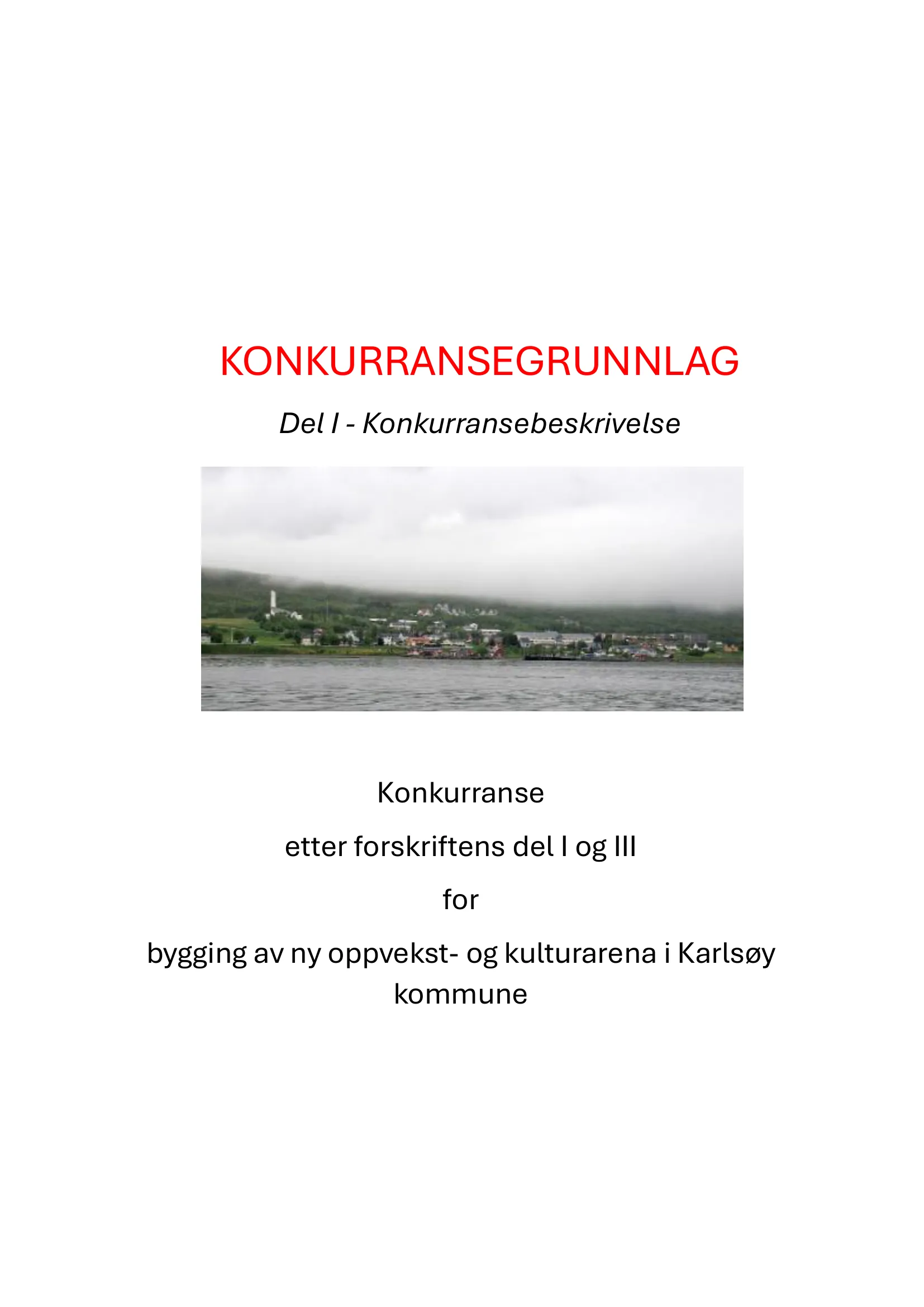 Konkurransebeskrivelse