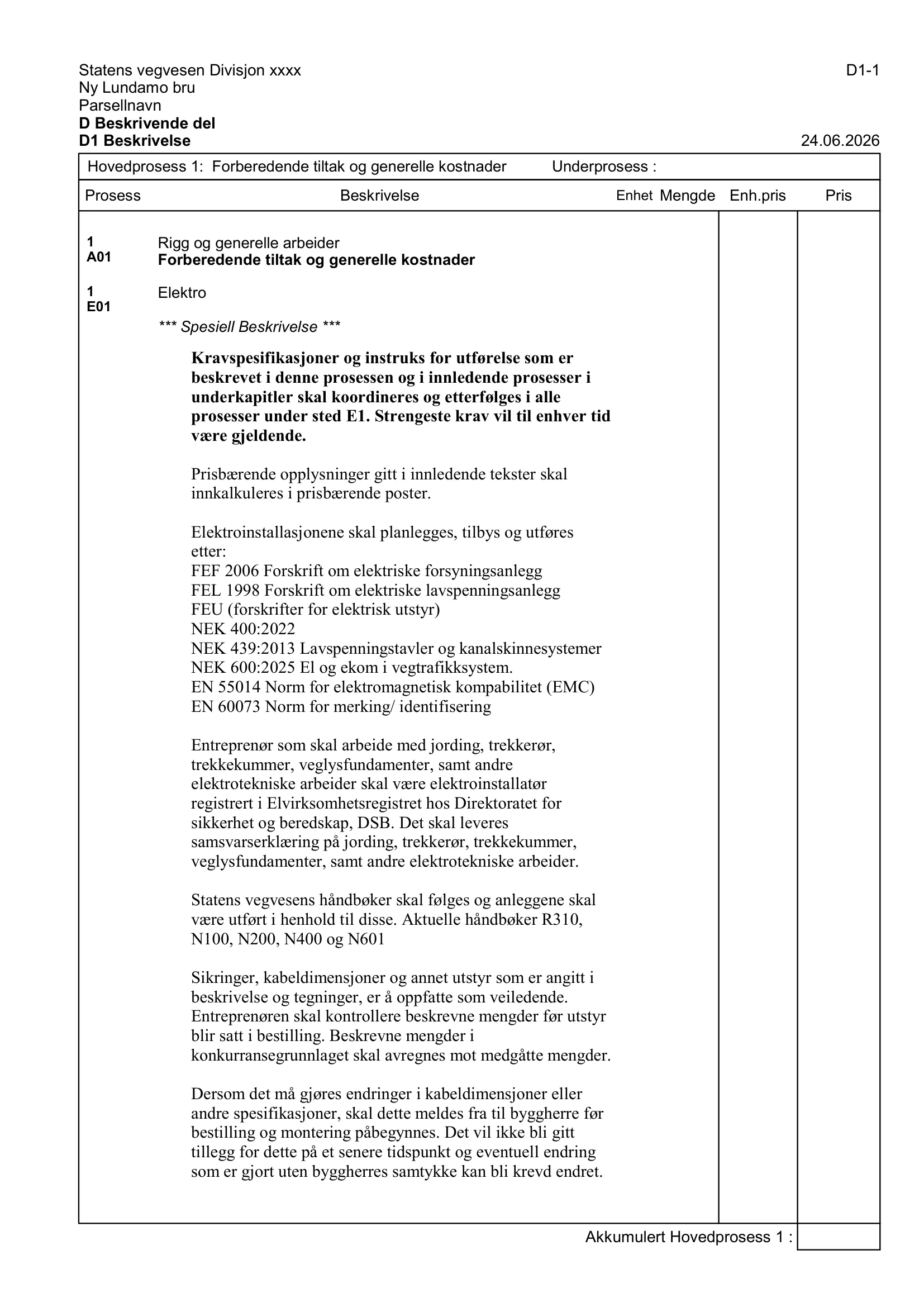 Kravspesifikasjon