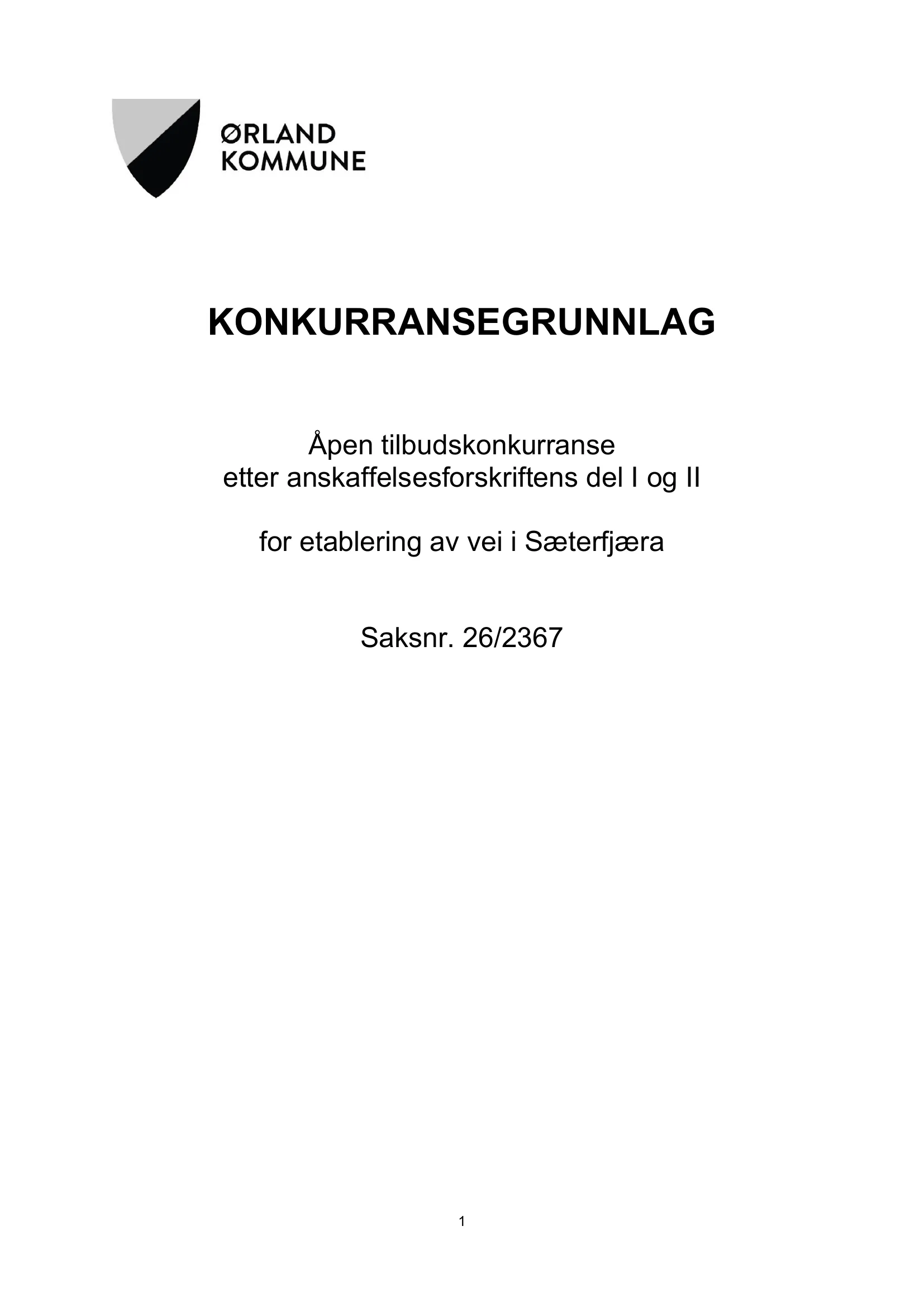 Konkurransebeskrivelse