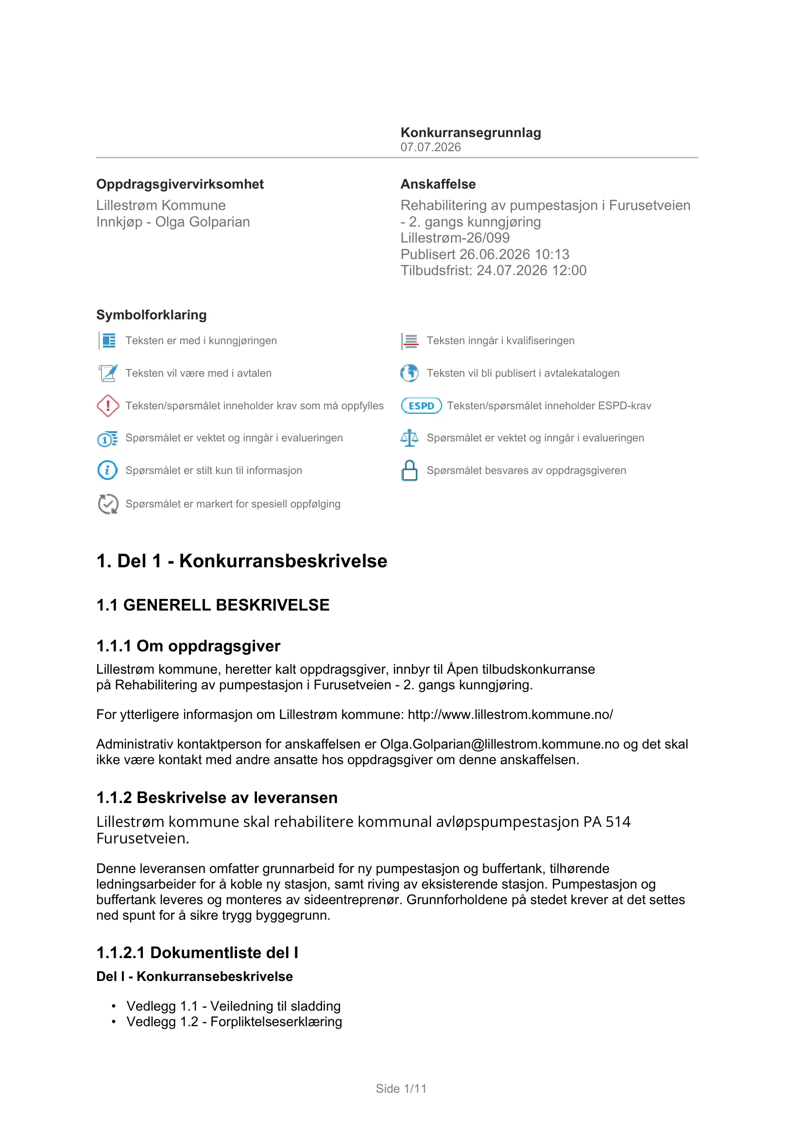Konkurransebeskrivelse