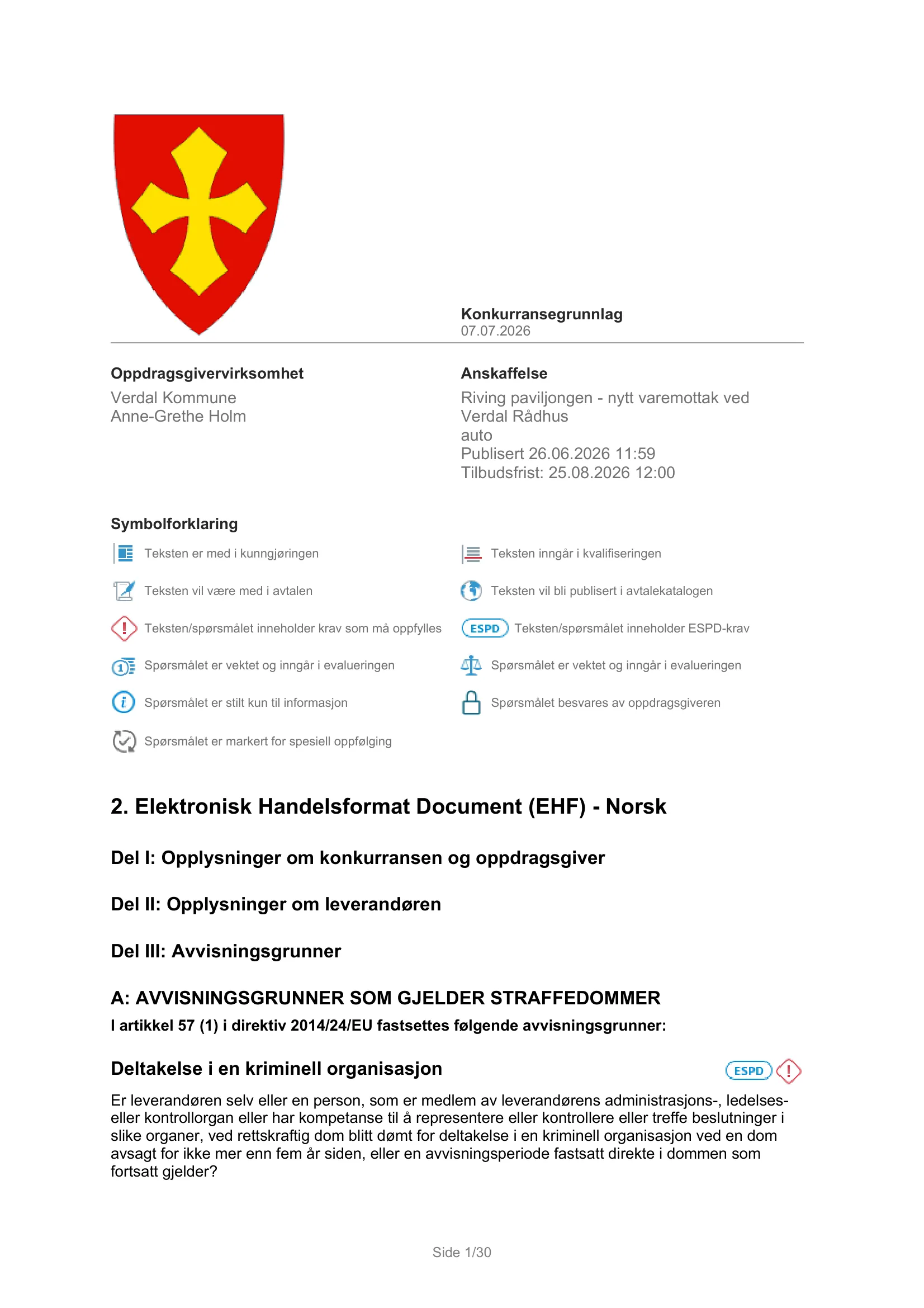 Konkurransebeskrivelse