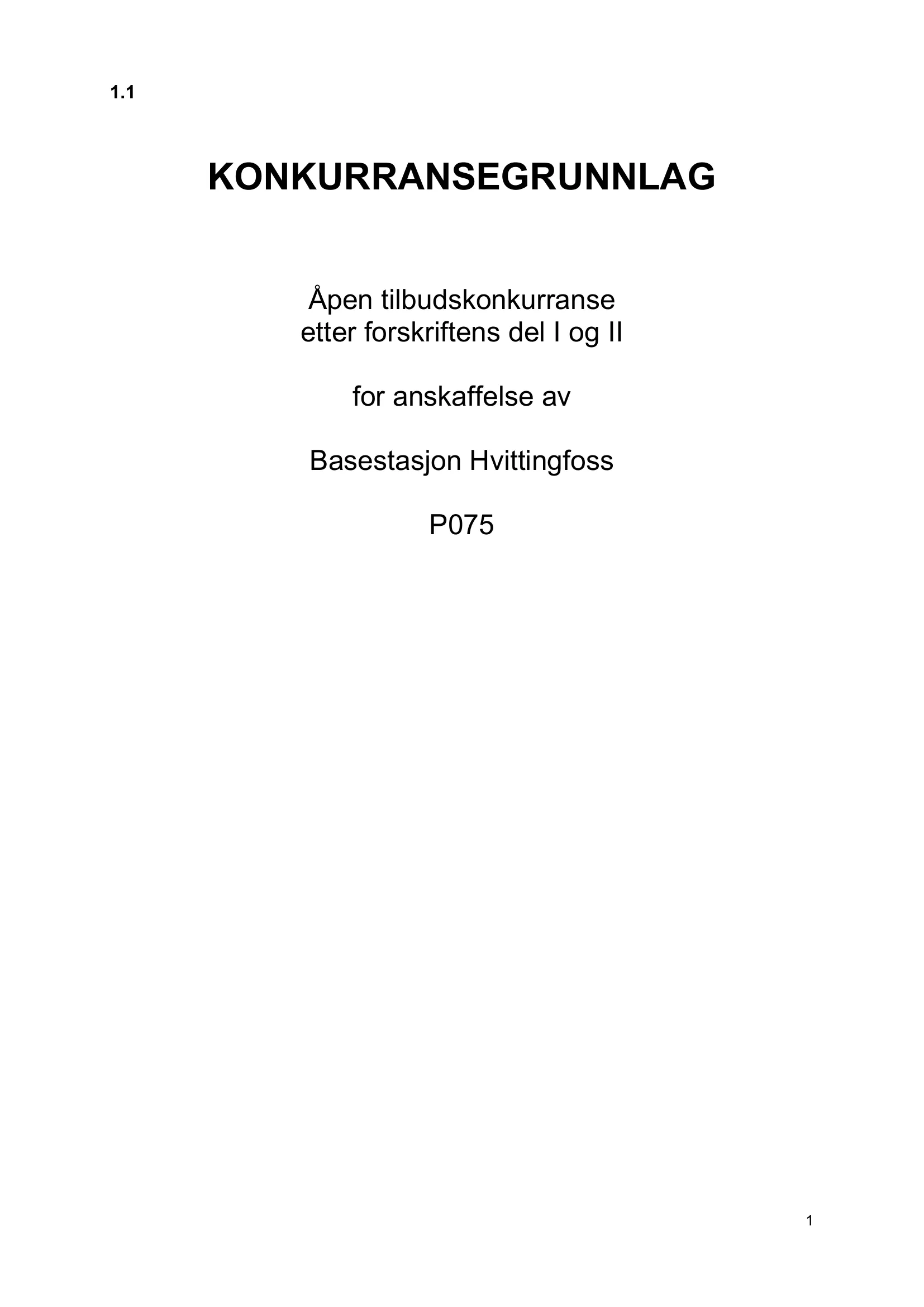 Konkurransebeskrivelse