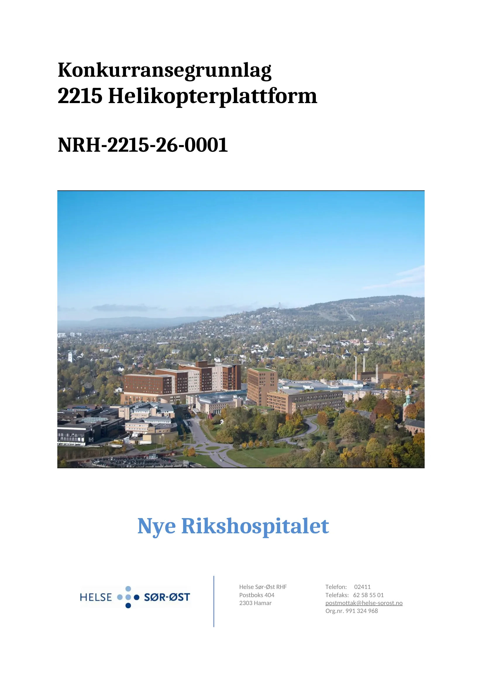 Konkurransebeskrivelse