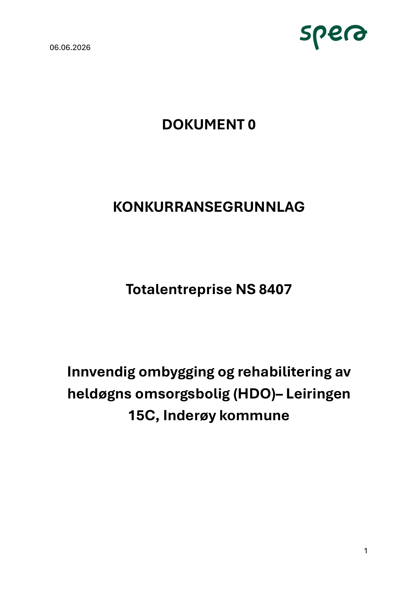 Konkurransebeskrivelse