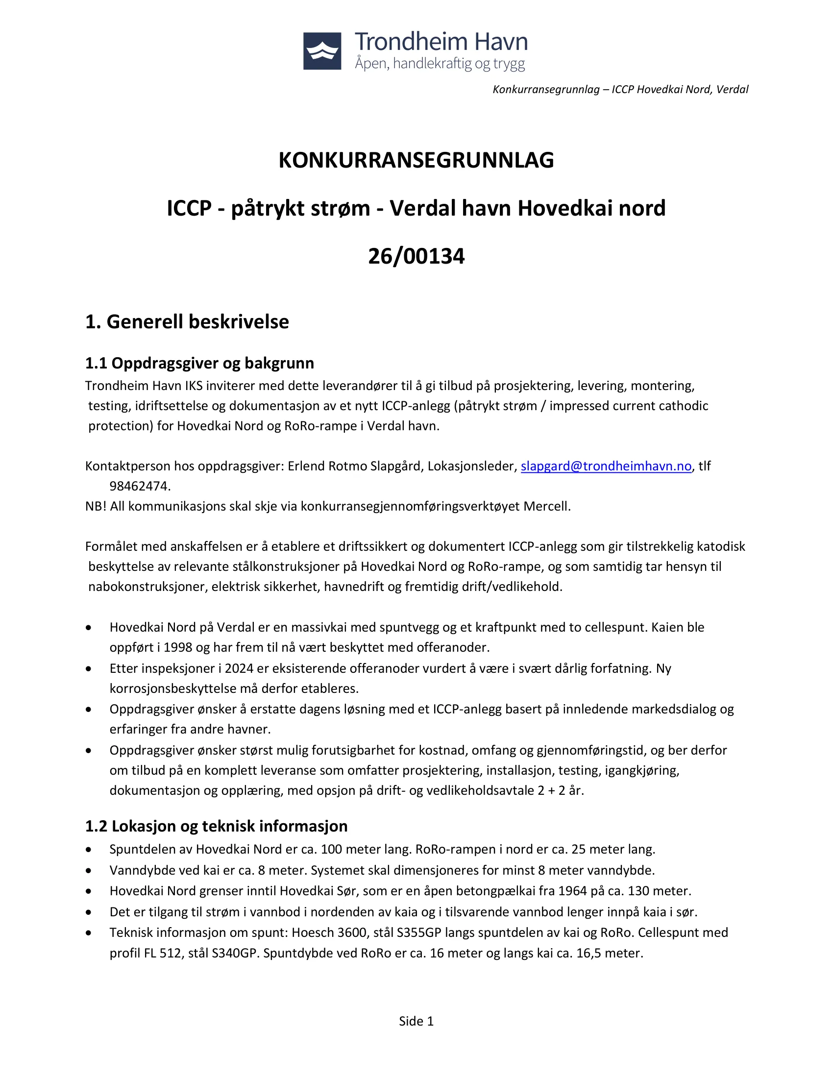 Konkurransebeskrivelse
