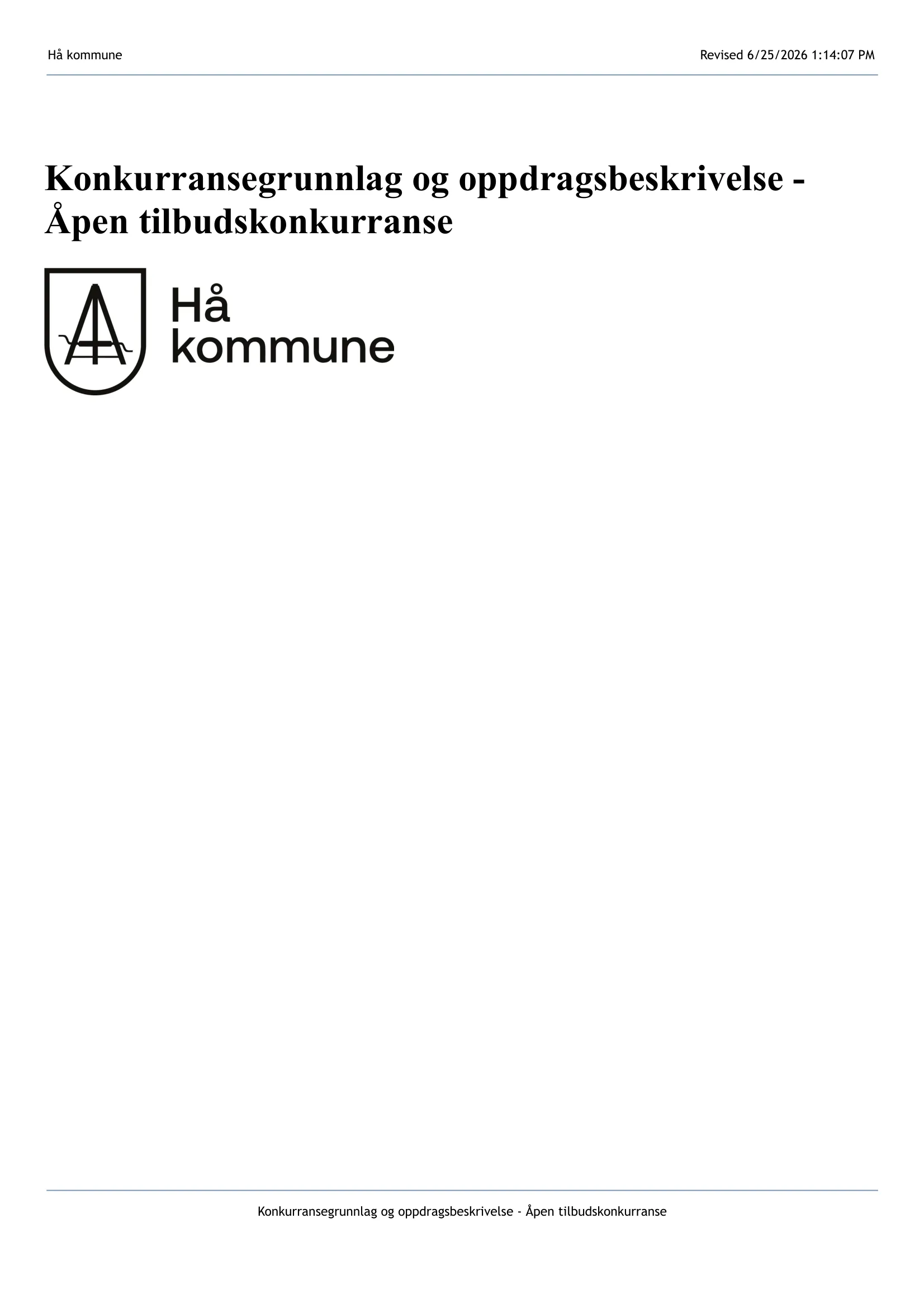Konkurransebeskrivelse