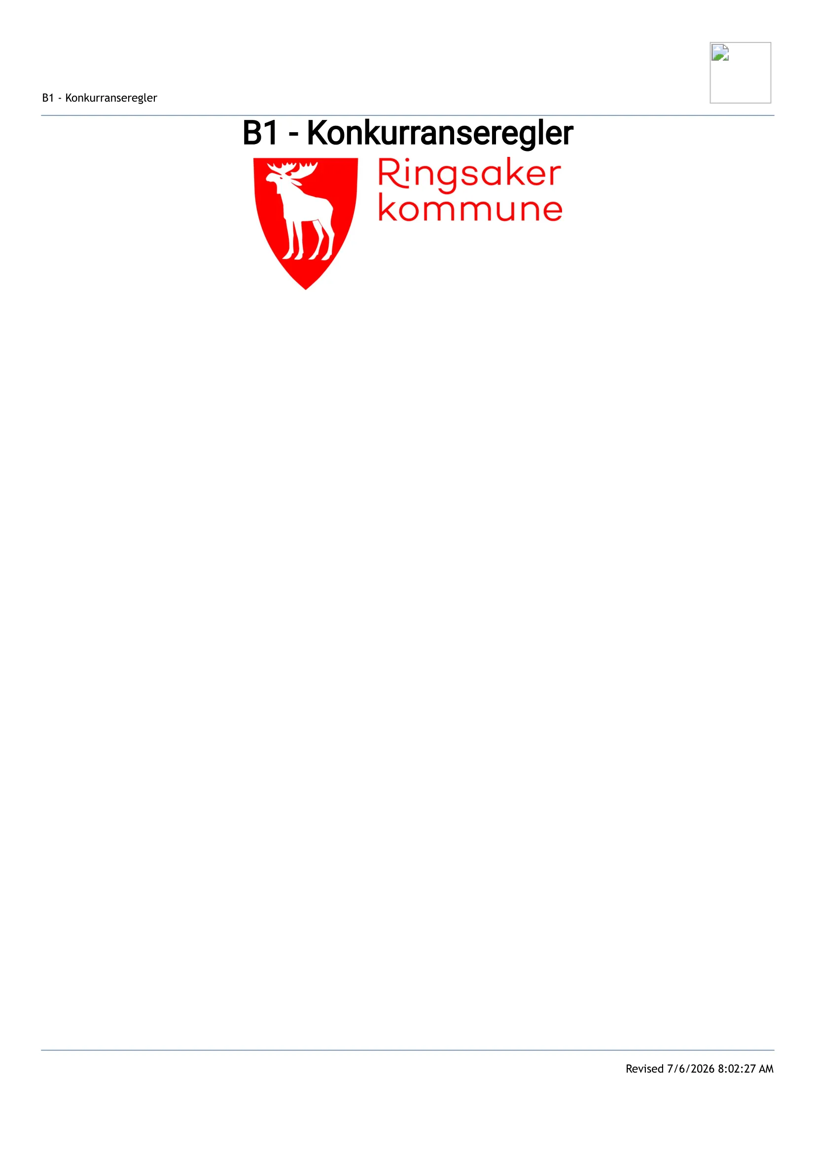 Konkurransebeskrivelse