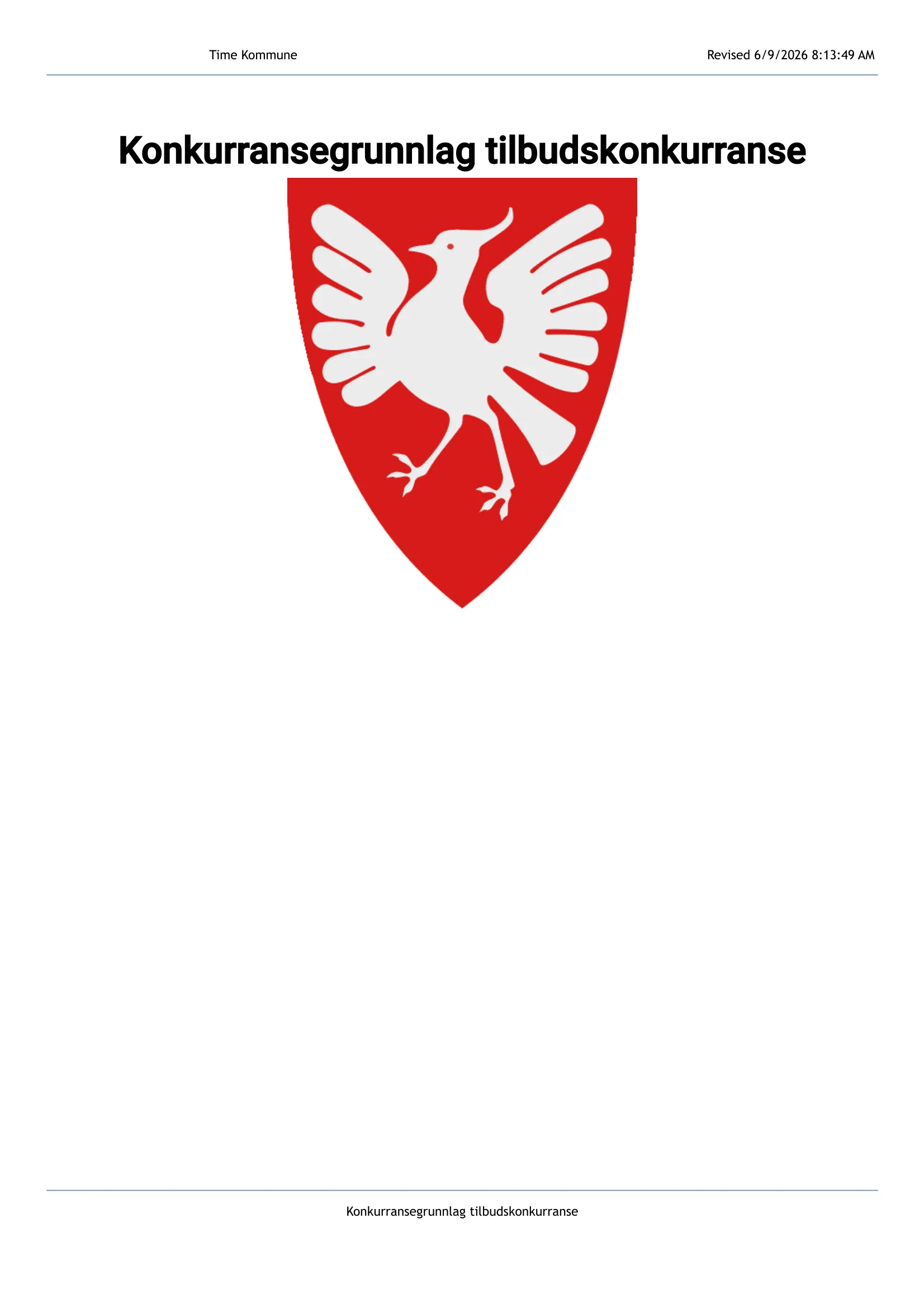 Konkurransebeskrivelse