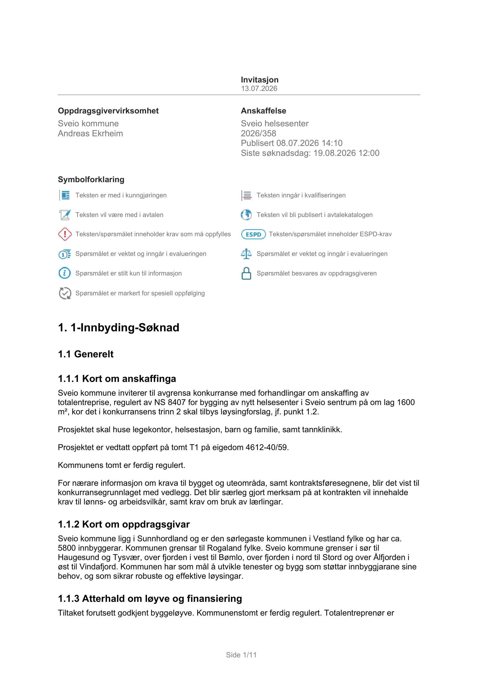 Konkurransebeskrivelse