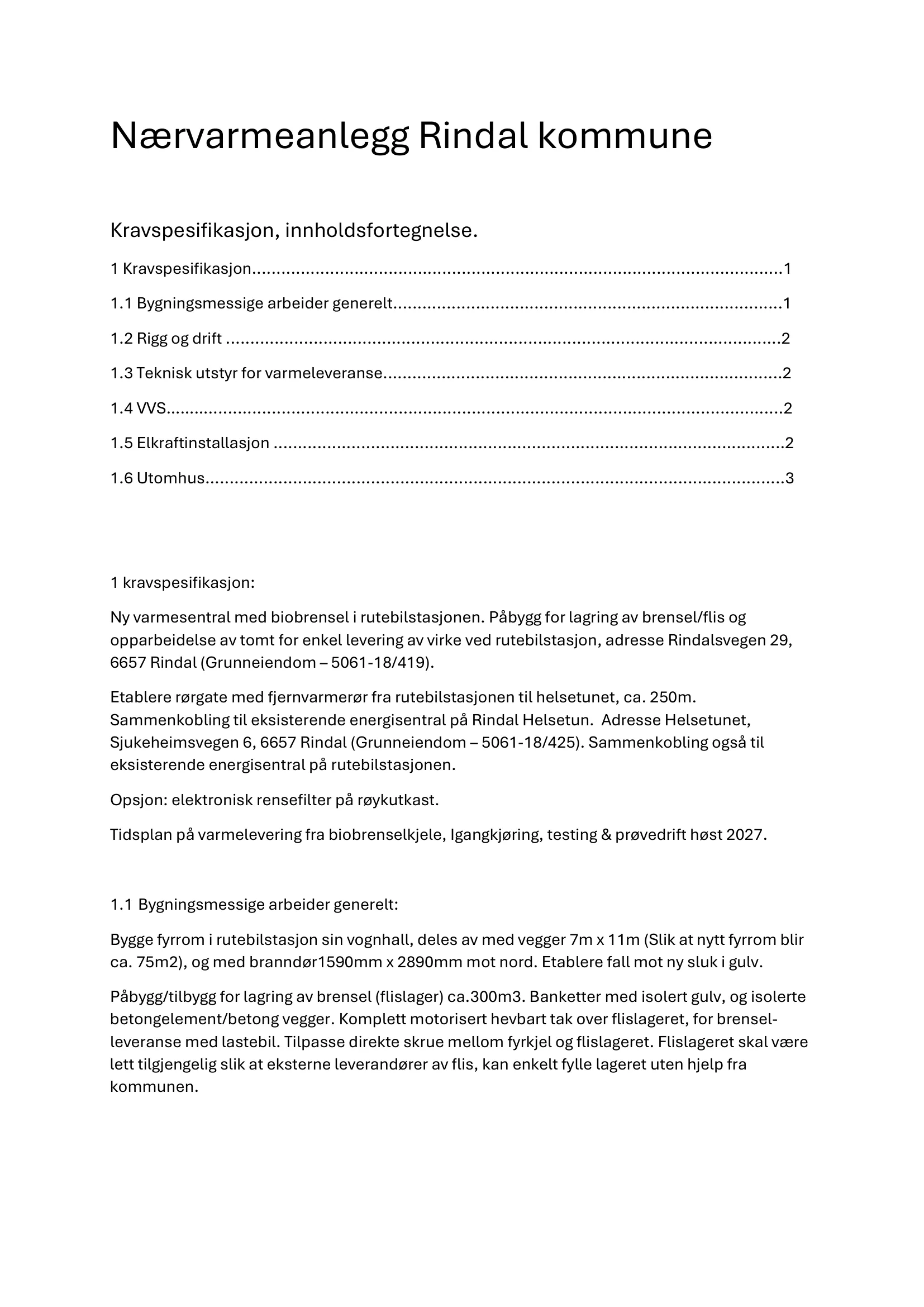 Kravspesifikasjon