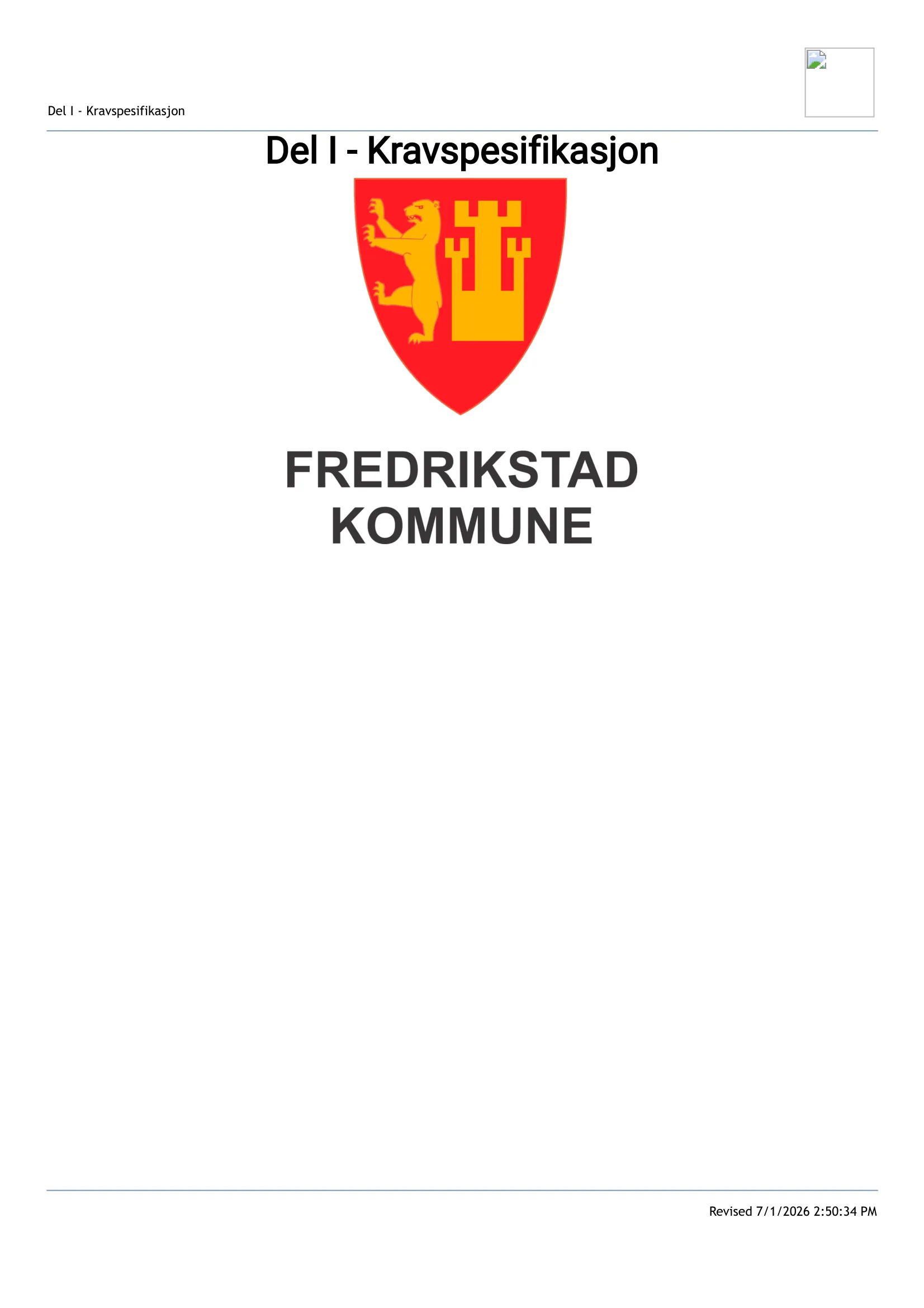 Kravspesifikasjon