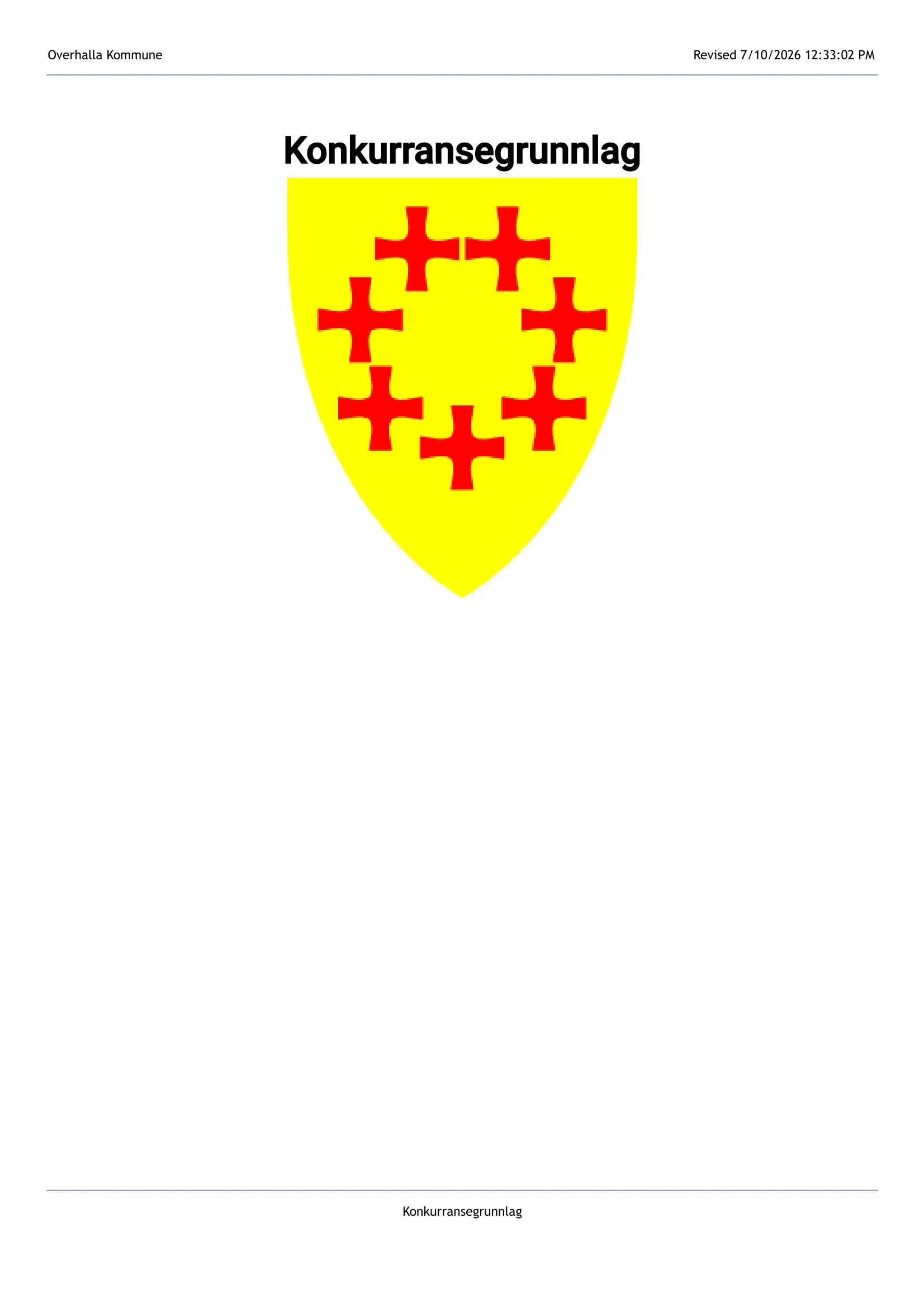 Konkurransebeskrivelse
