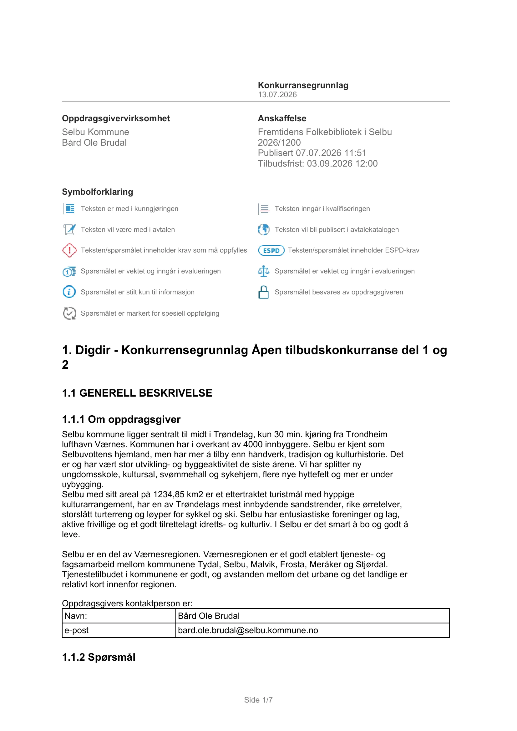Konkurransebeskrivelse