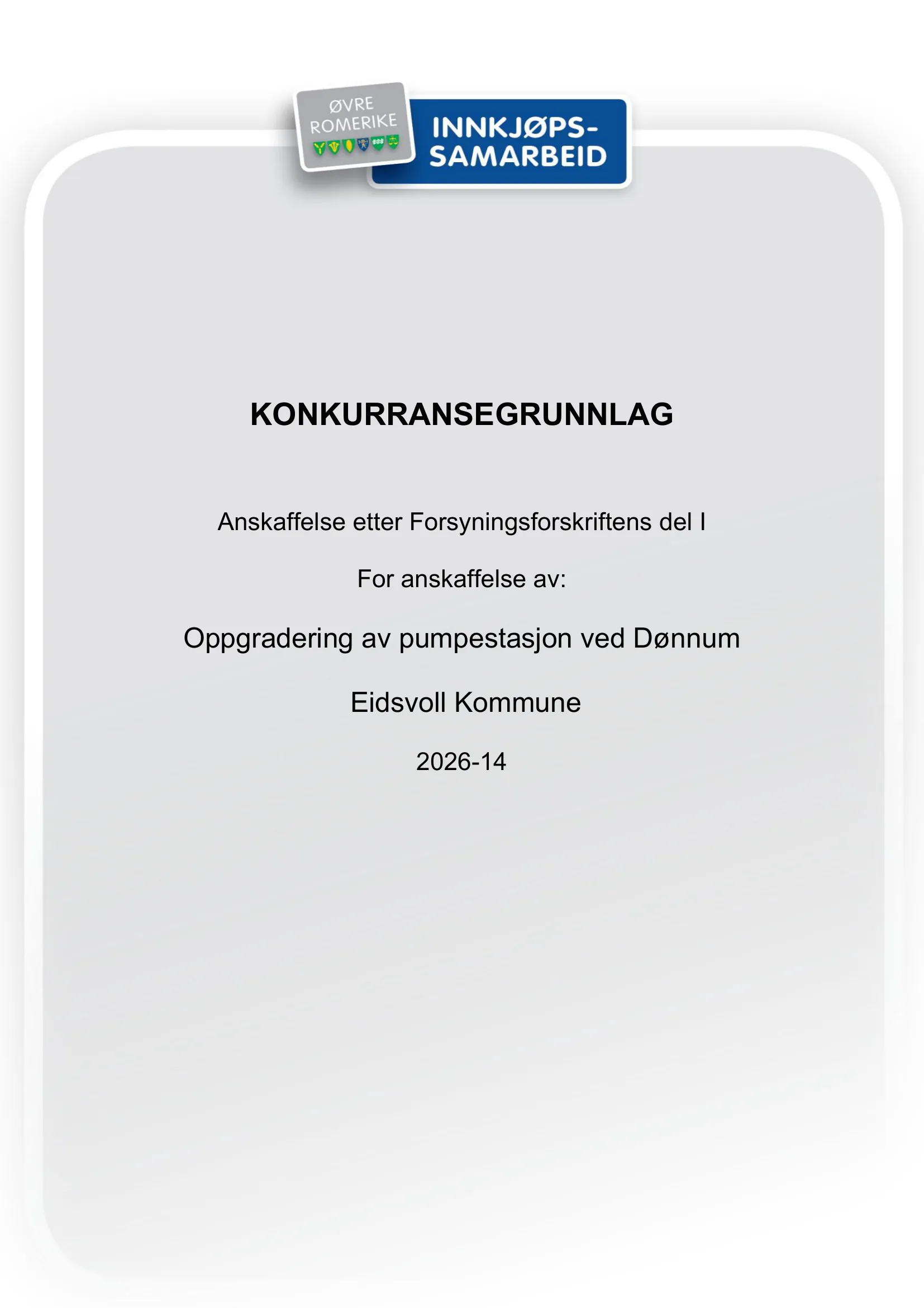 Konkurransebeskrivelse
