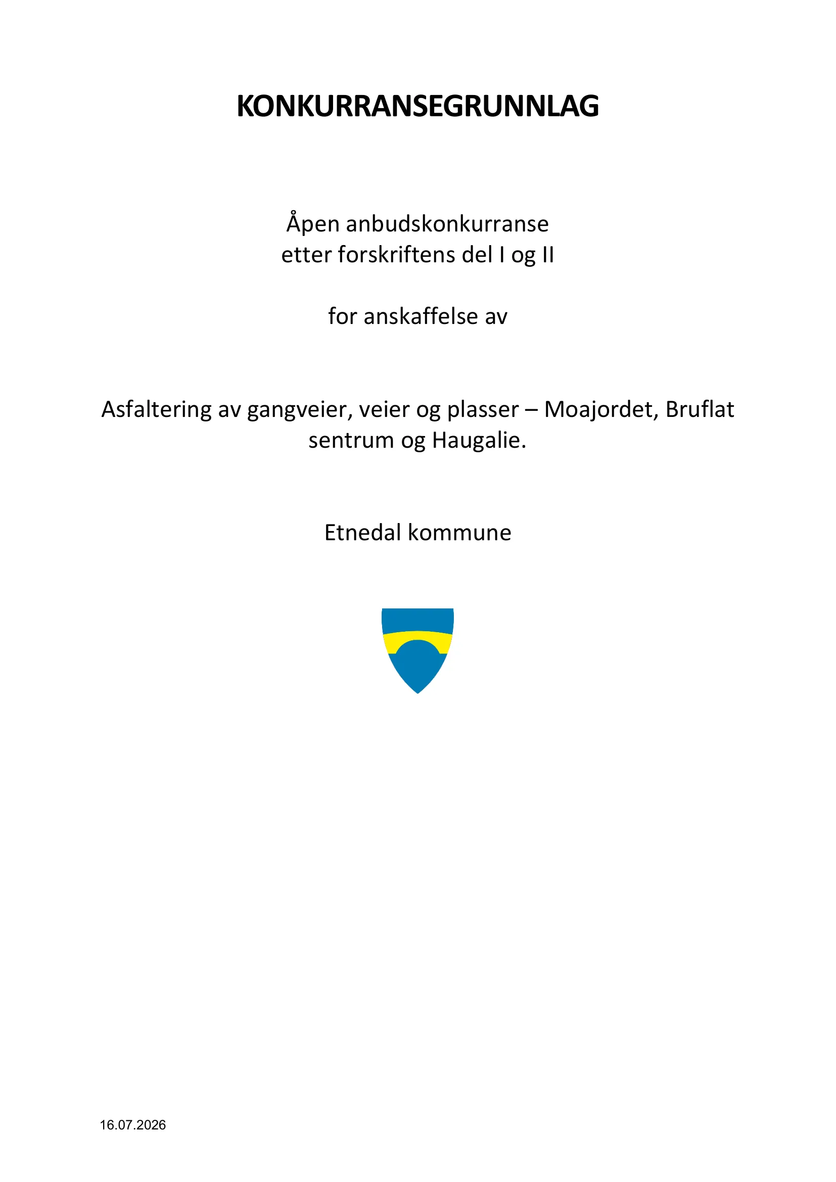 Konkurransebeskrivelse