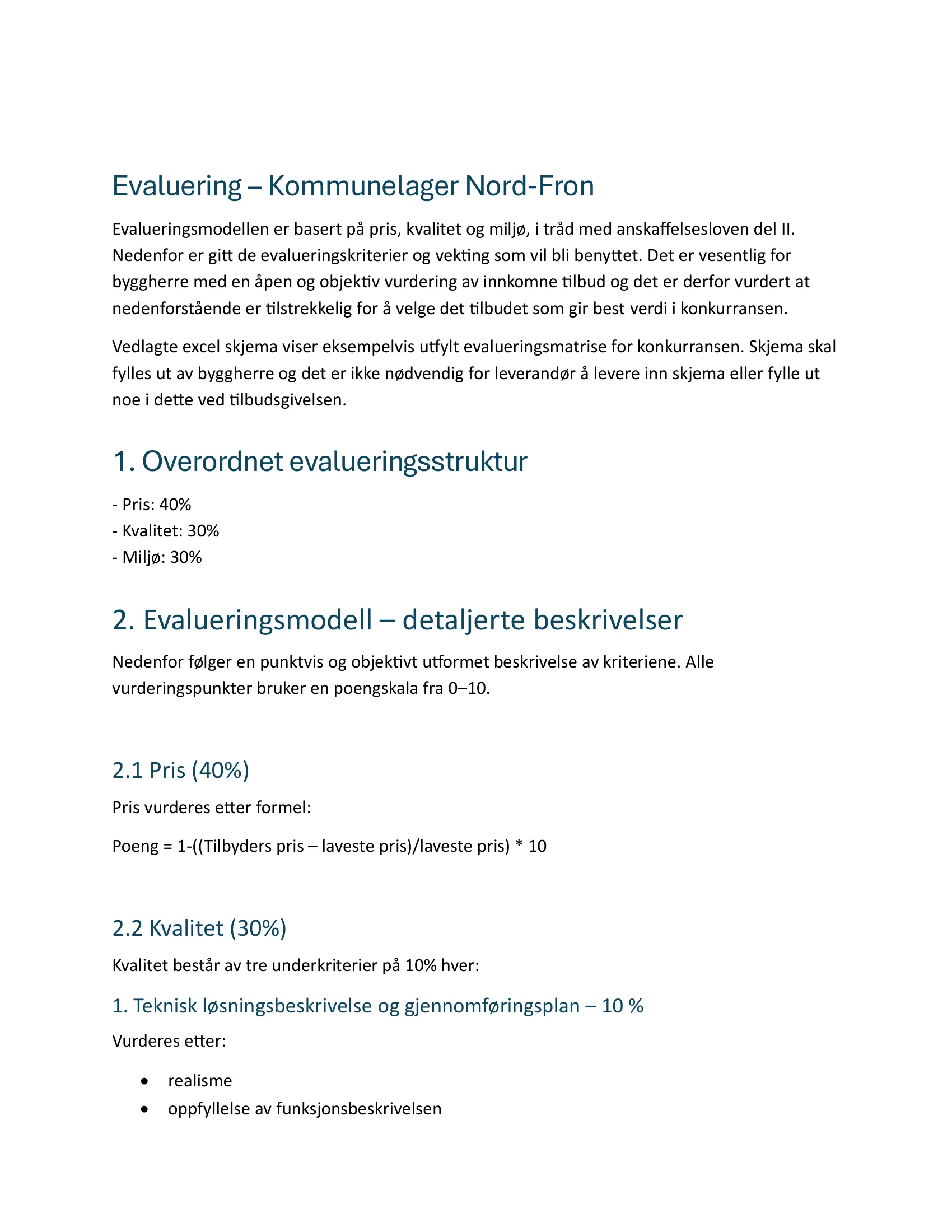 Konkurransebeskrivelse