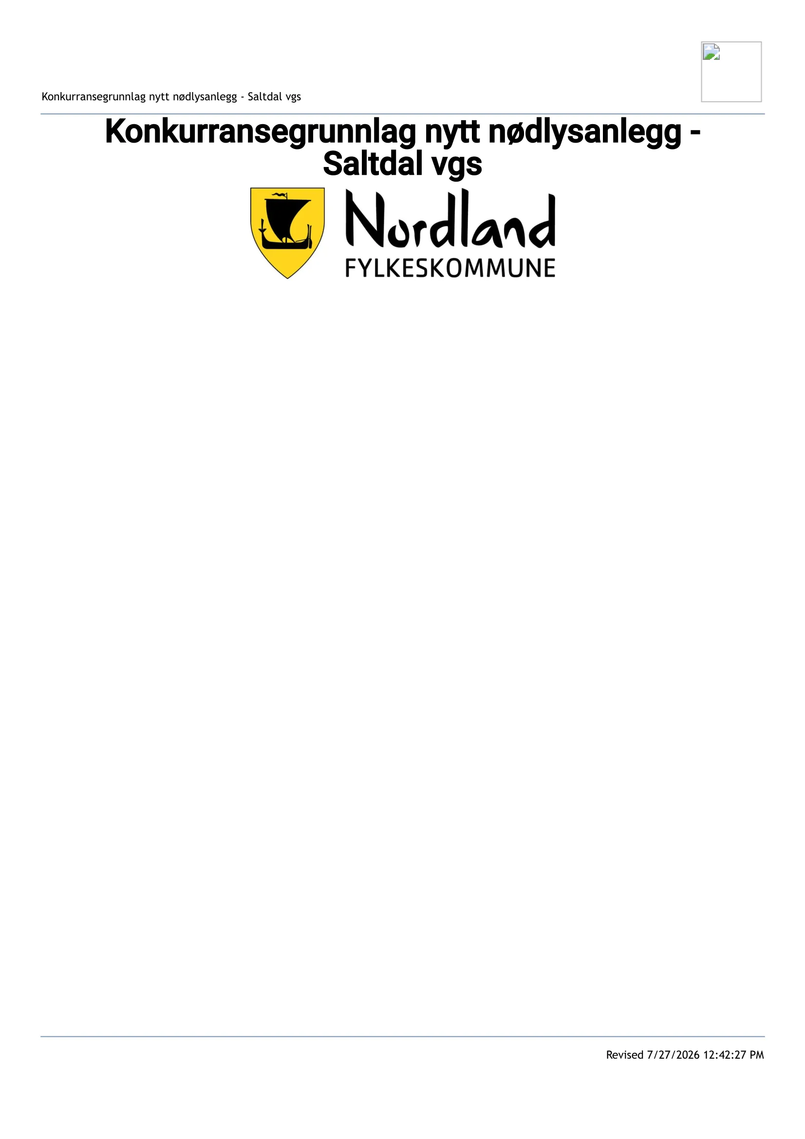 Konkurransebeskrivelse