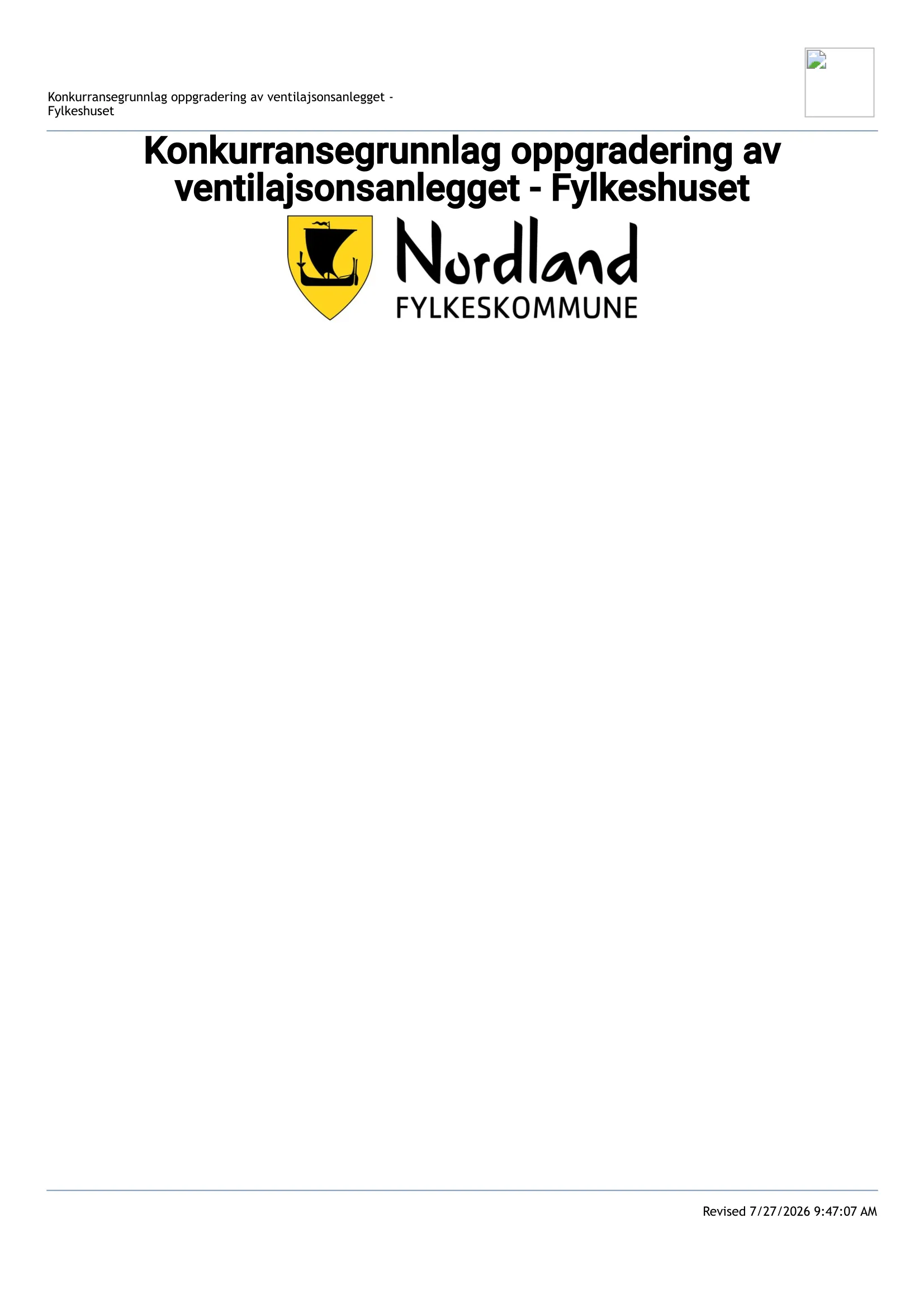 Konkurransebeskrivelse