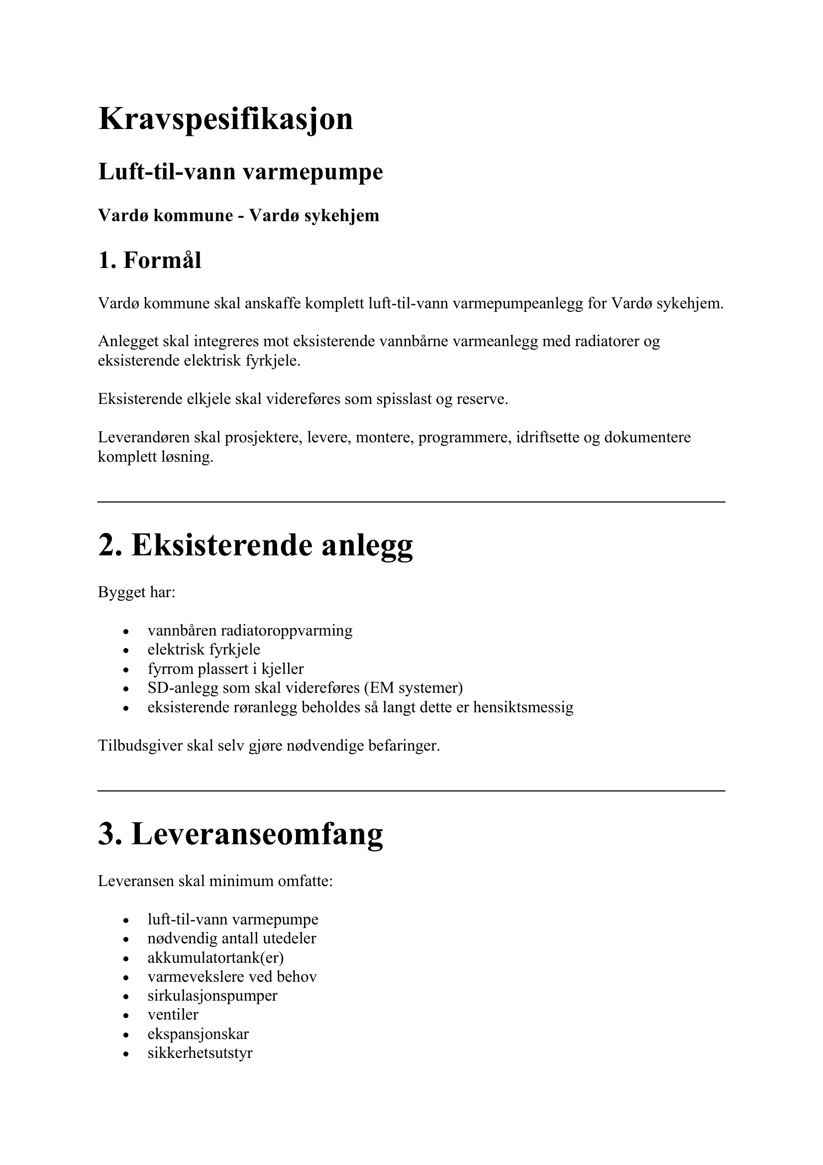 Kravspesifikasjon