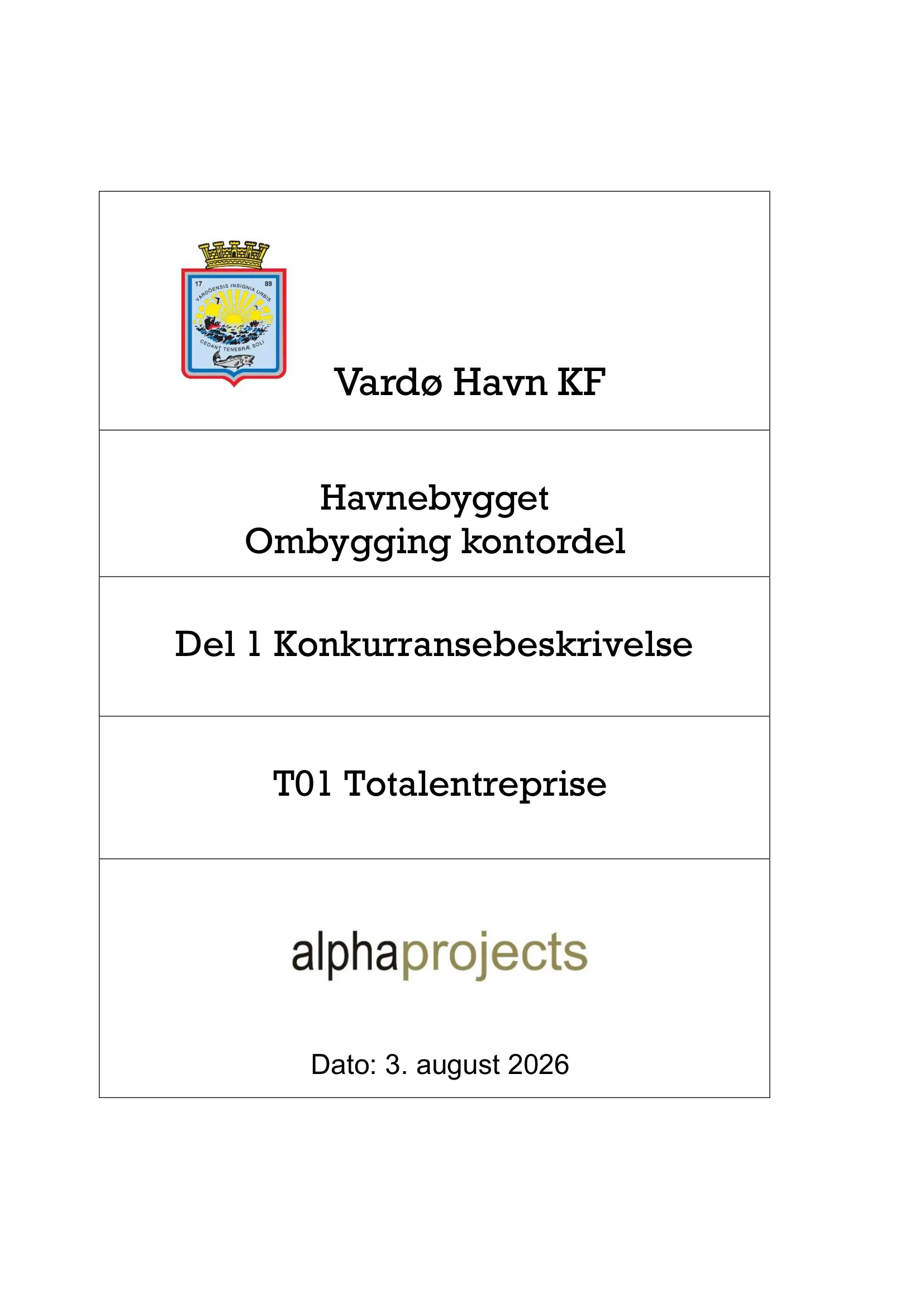 Konkurransebeskrivelse