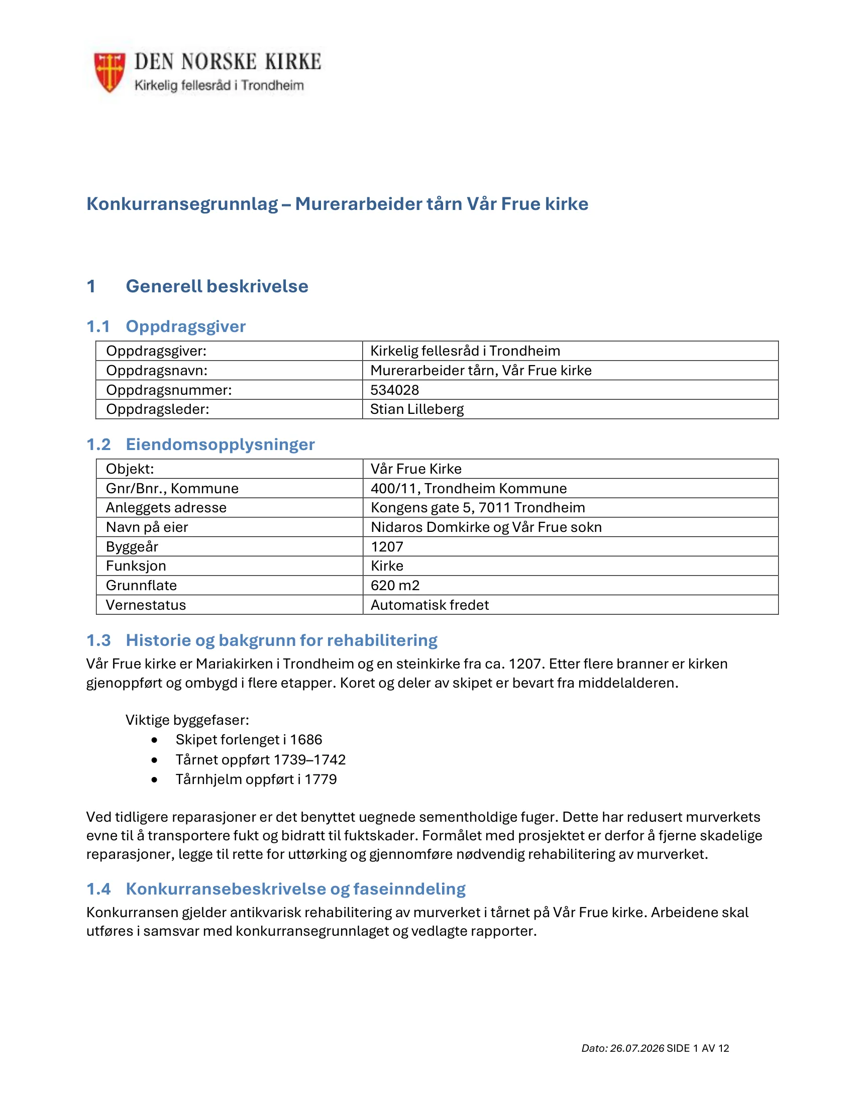 Konkurransebeskrivelse