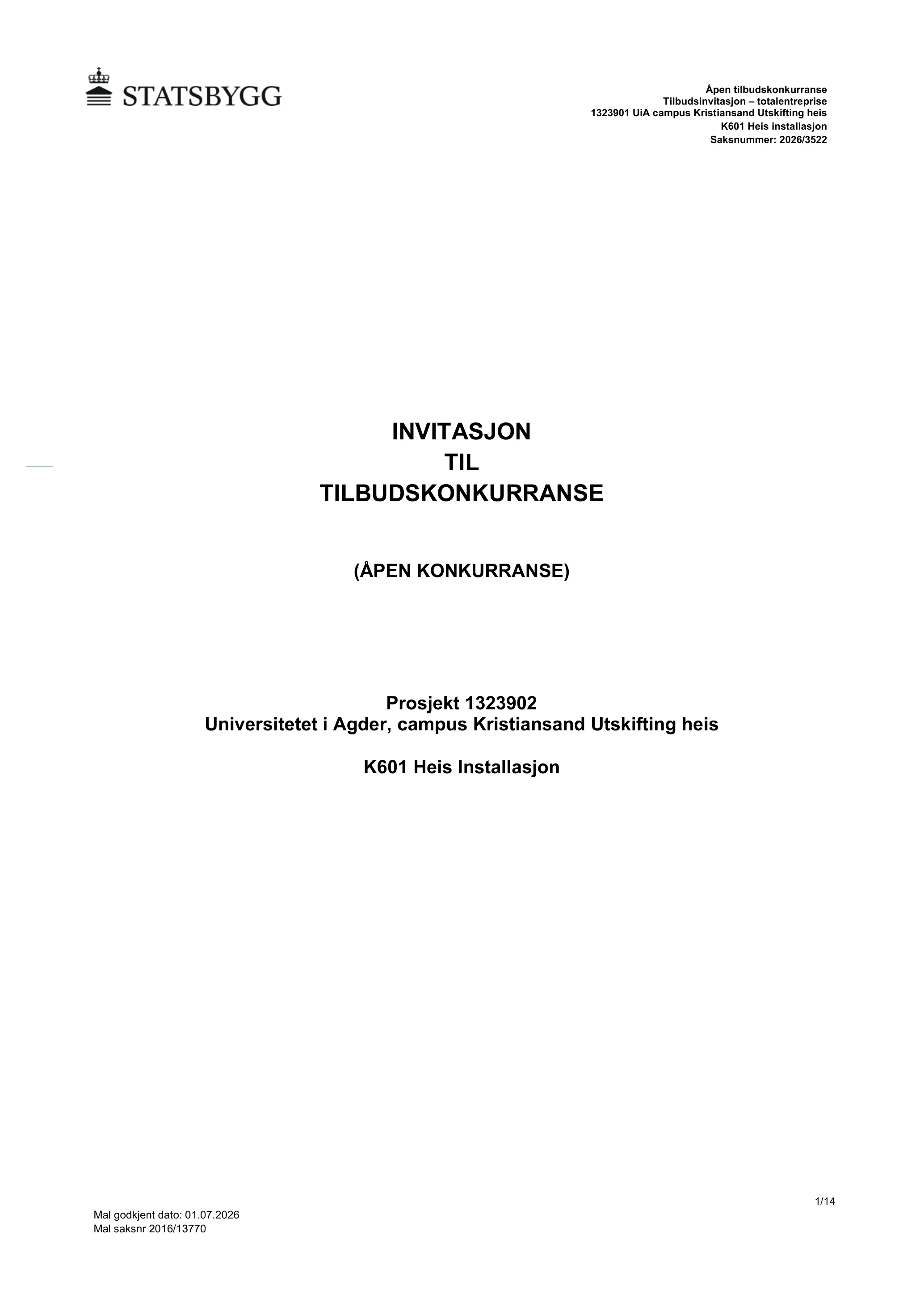 Konkurransebeskrivelse