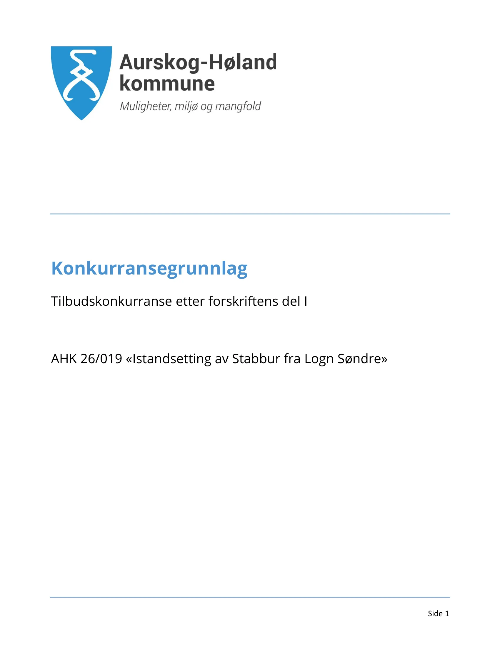 Konkurransebeskrivelse