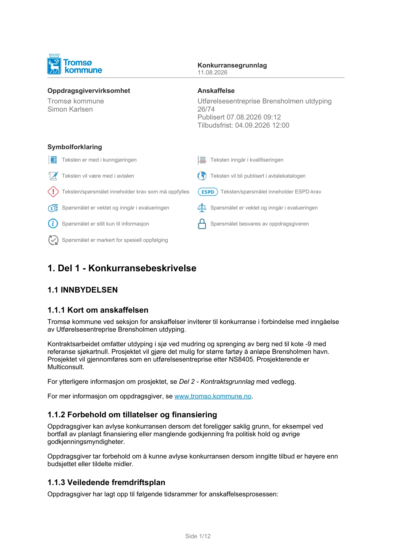 Konkurransebeskrivelse