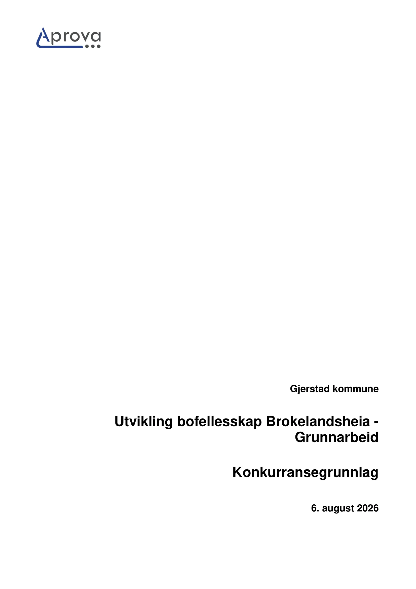 Konkurransebeskrivelse