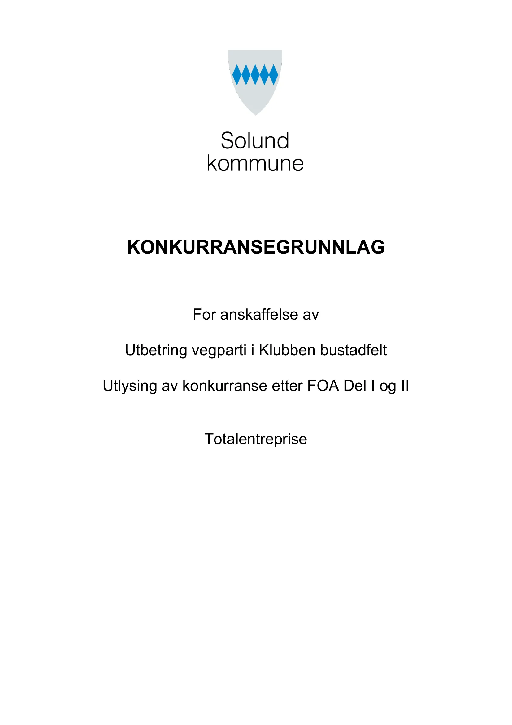 Konkurransebeskrivelse