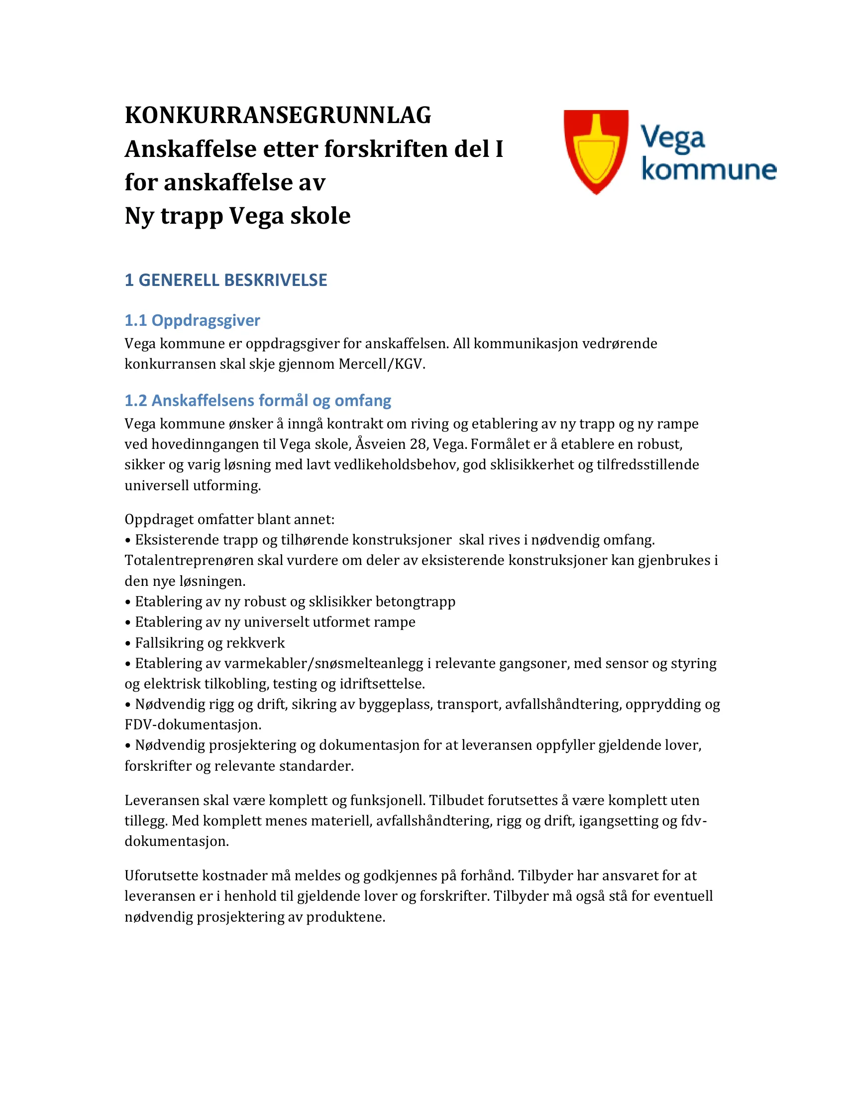 Konkurransebeskrivelse