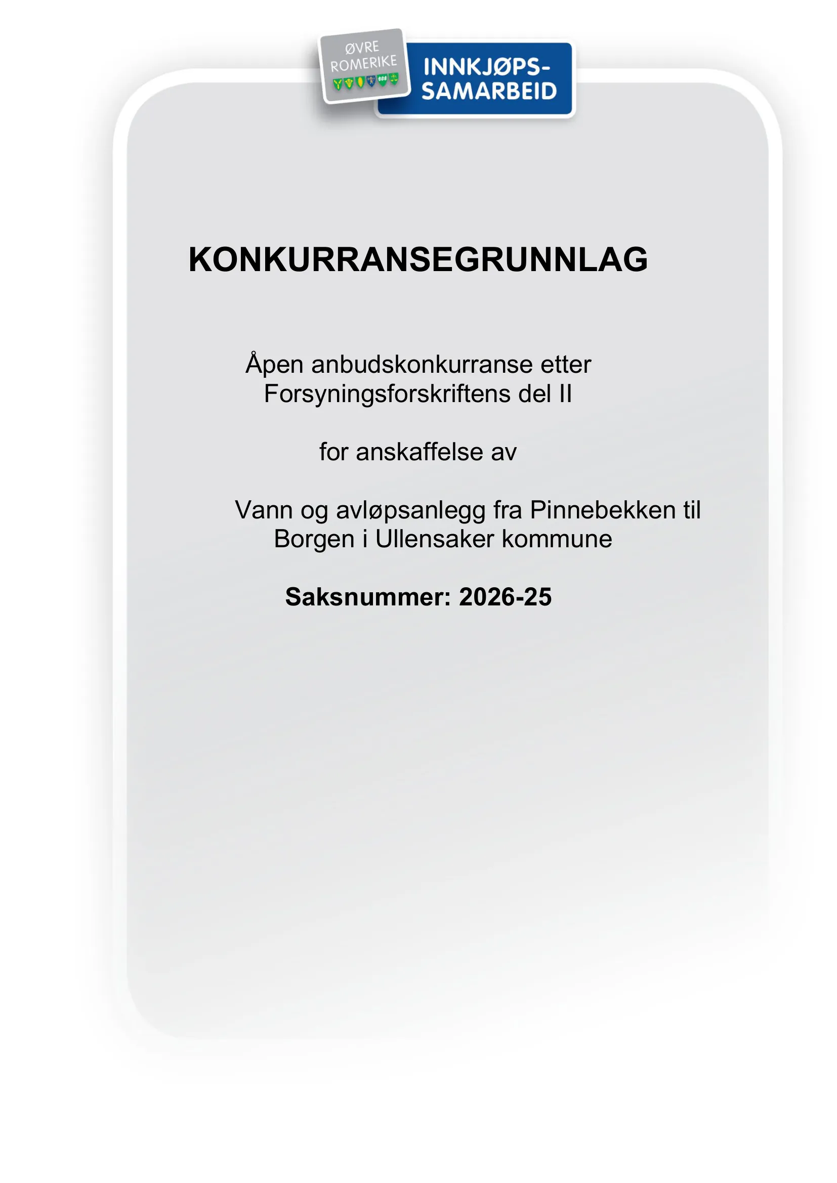 Konkurransebeskrivelse