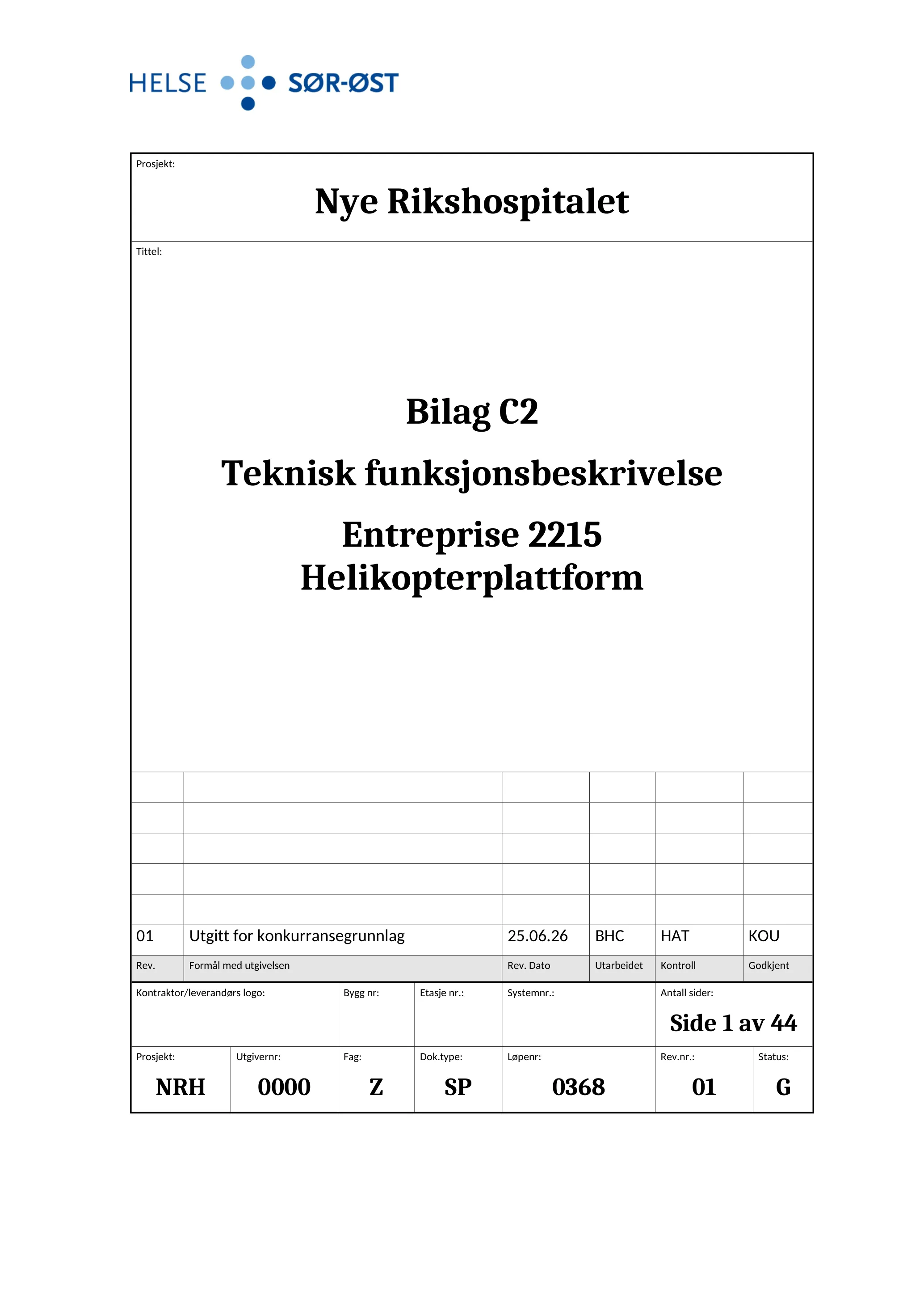 Kravspesifikasjon
