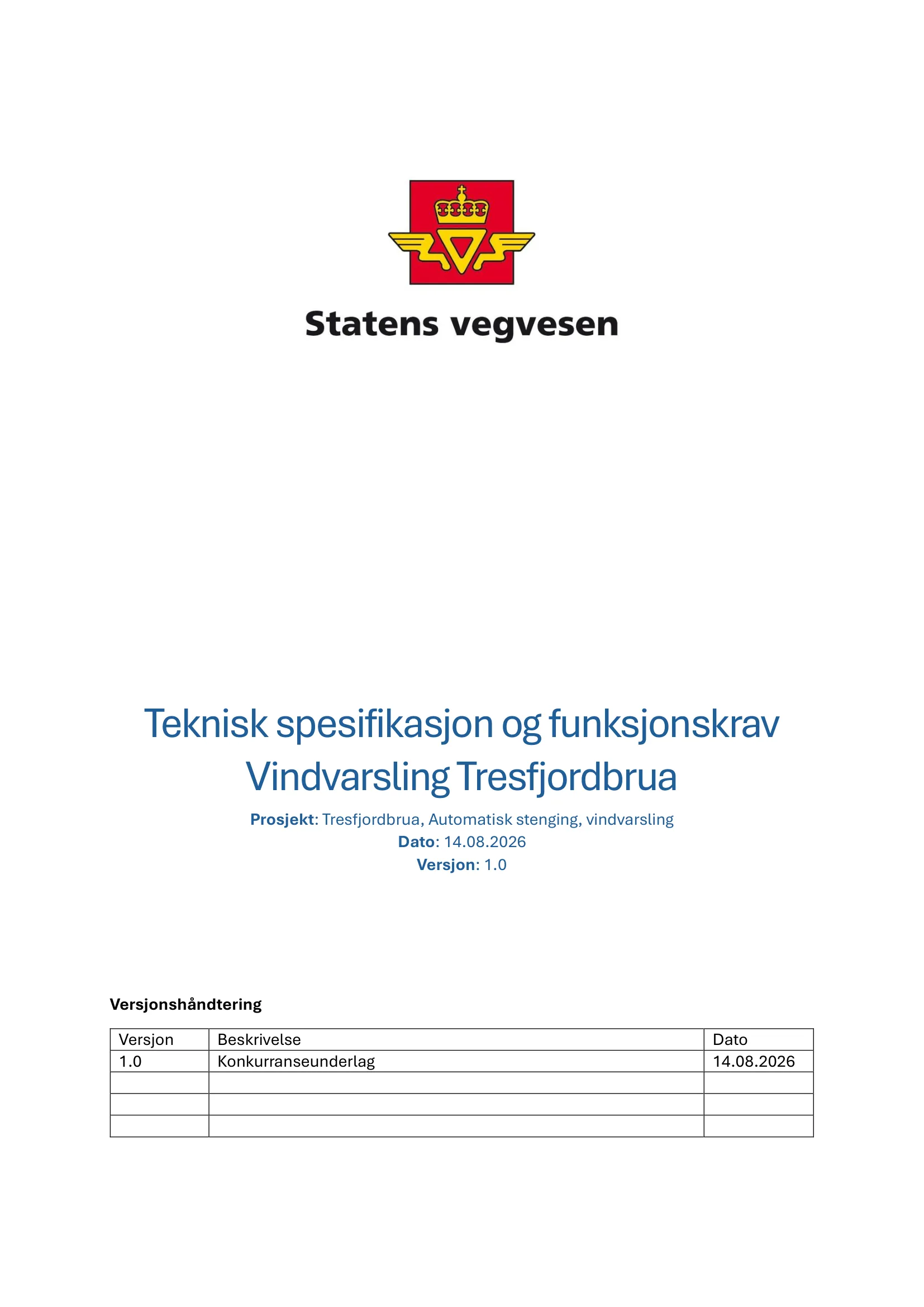 Kravspesifikasjon