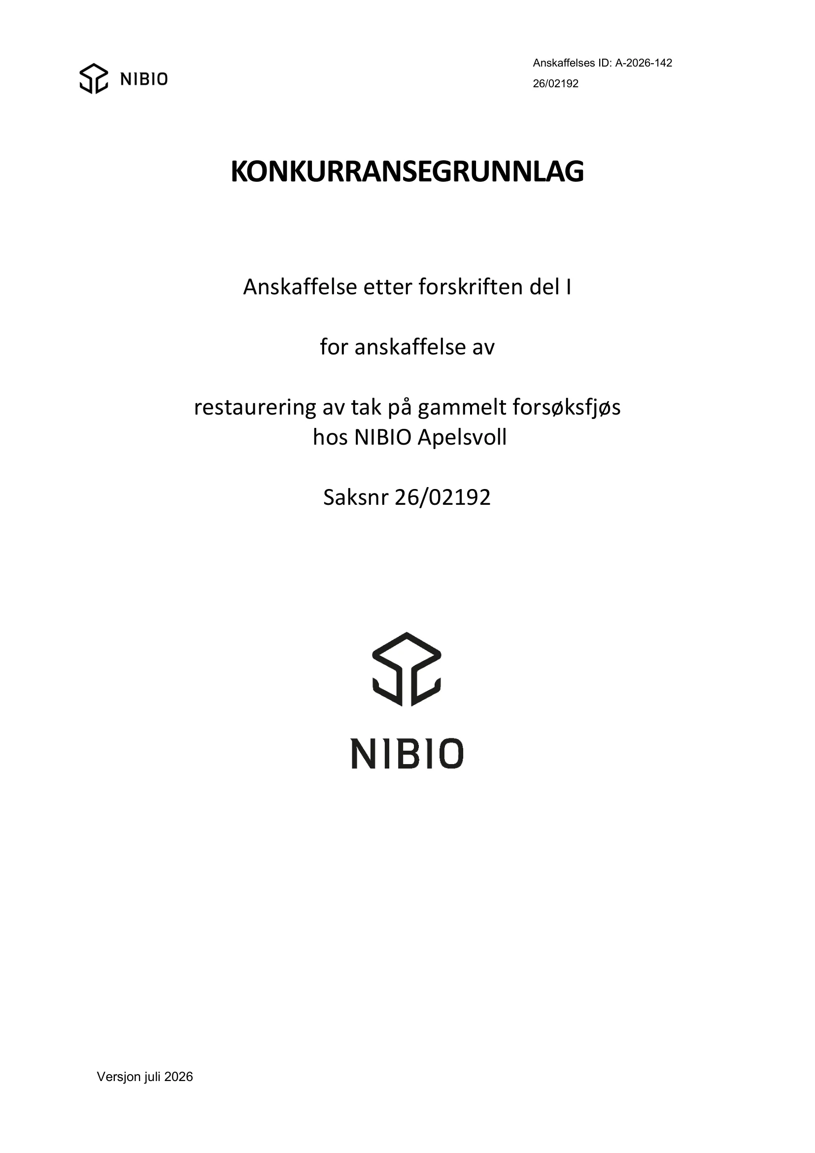 Konkurransebeskrivelse