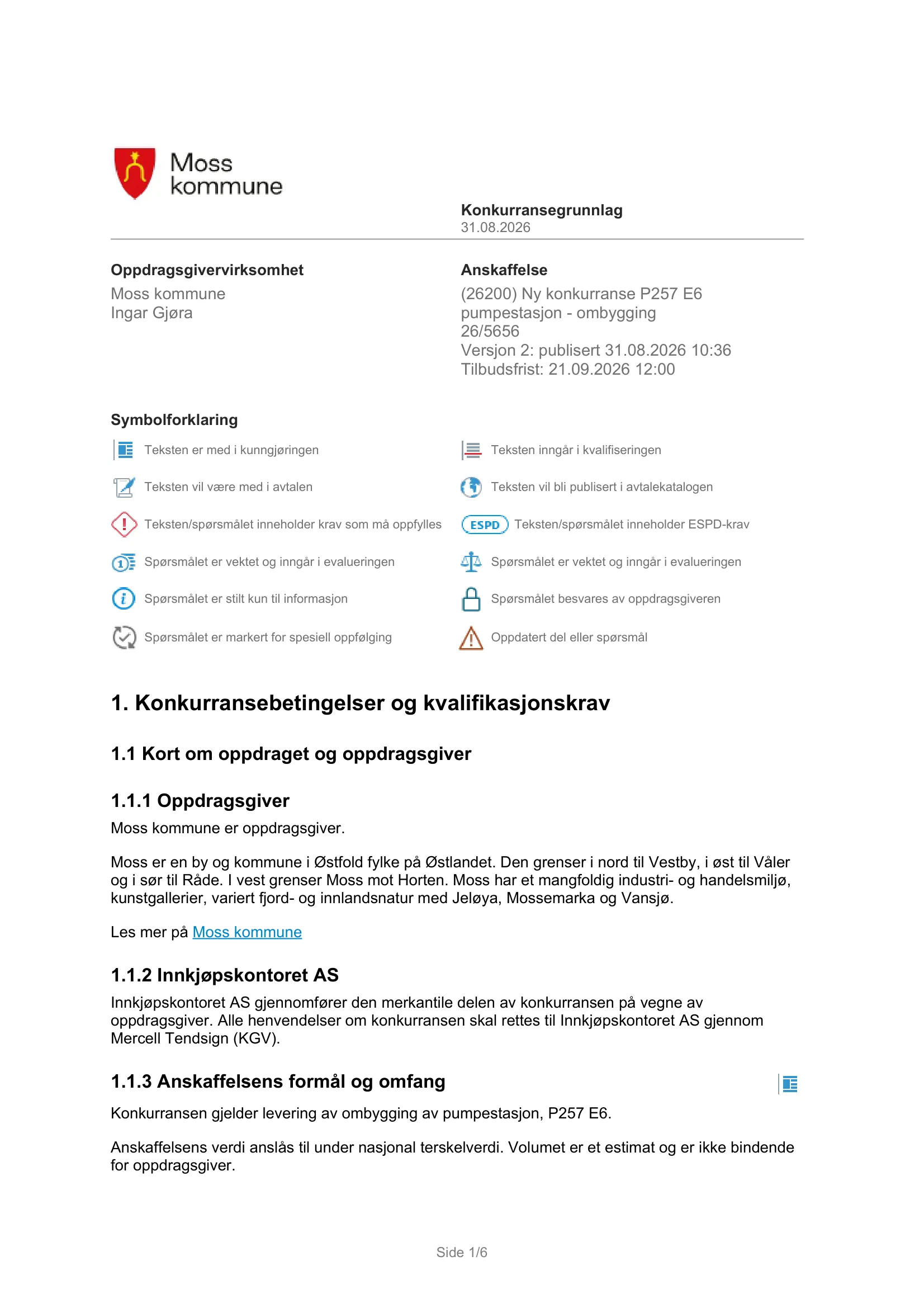 Konkurransebeskrivelse