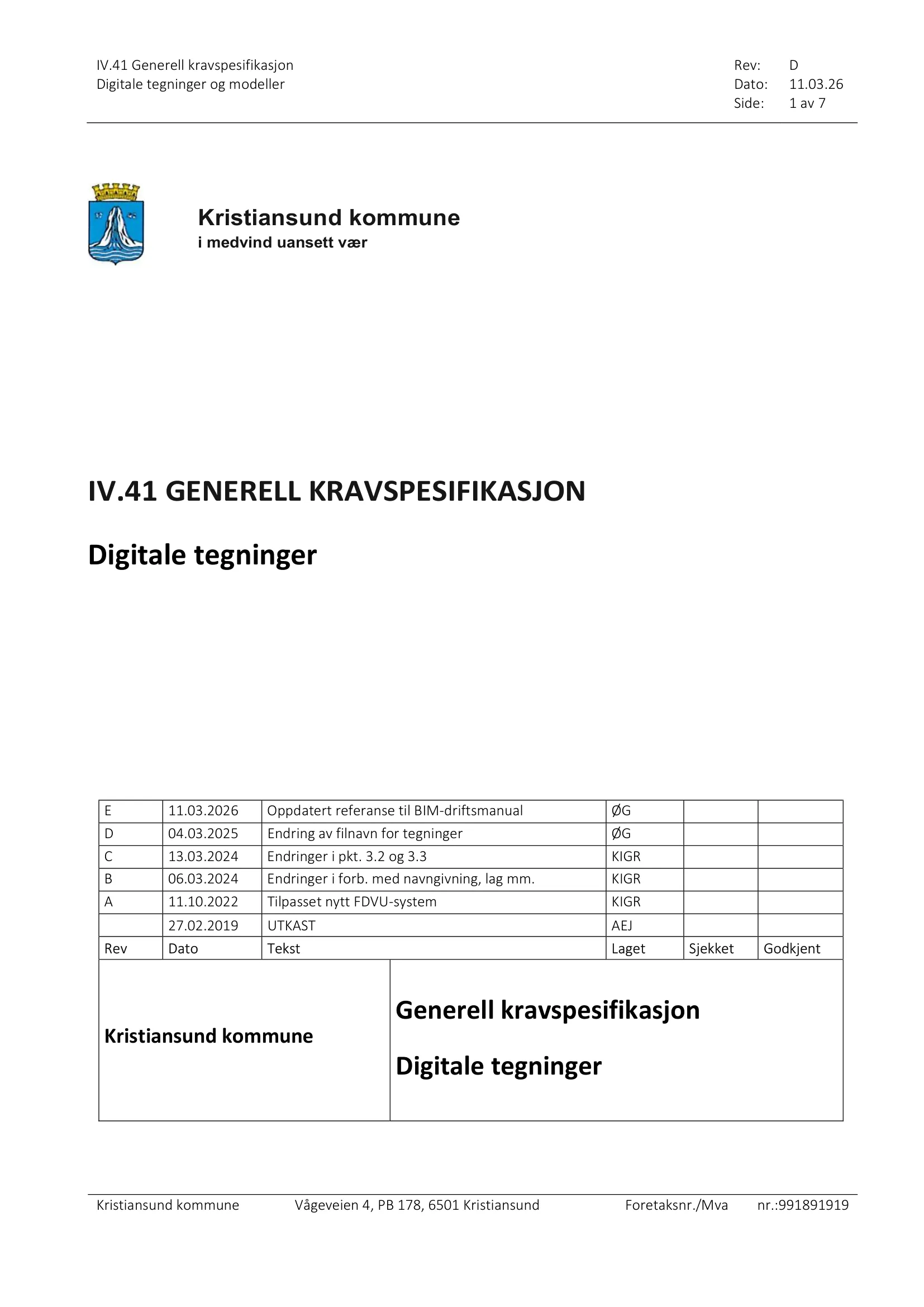 Kravspesifikasjon