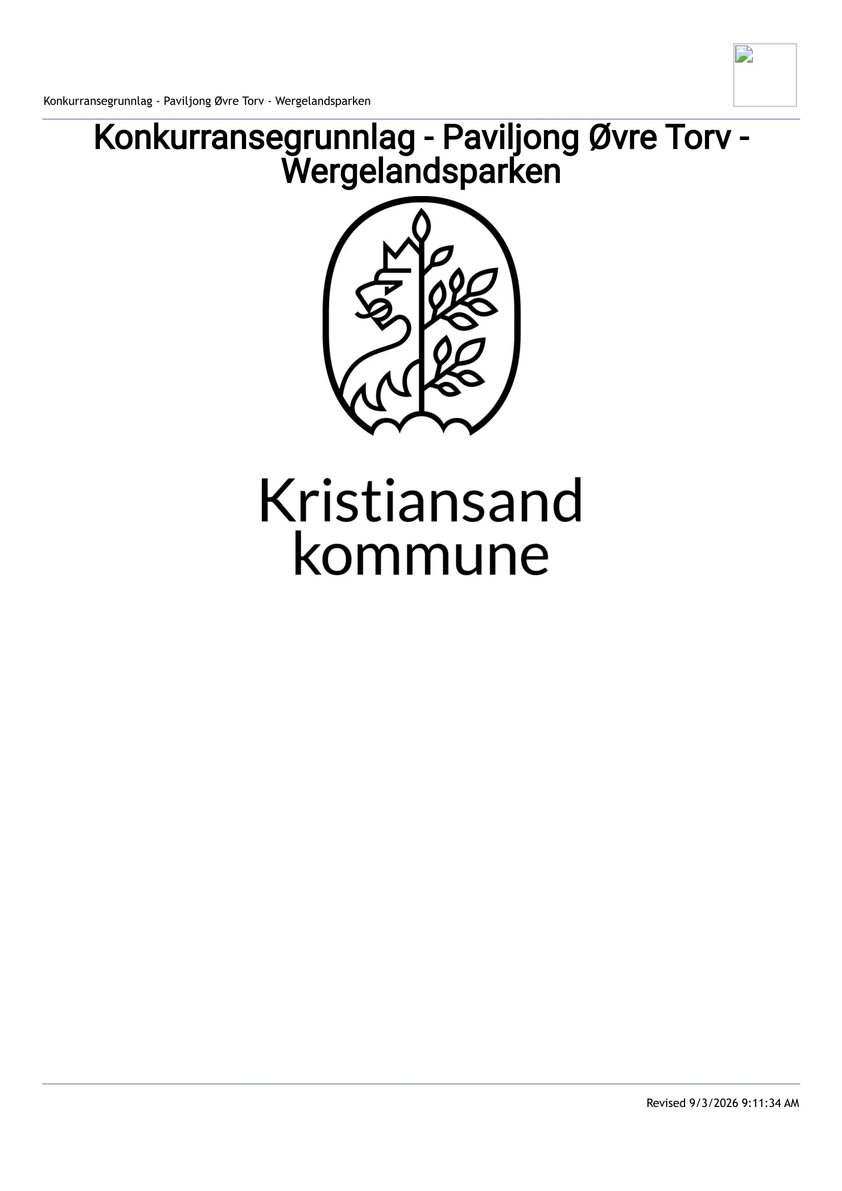 Konkurransebeskrivelse
