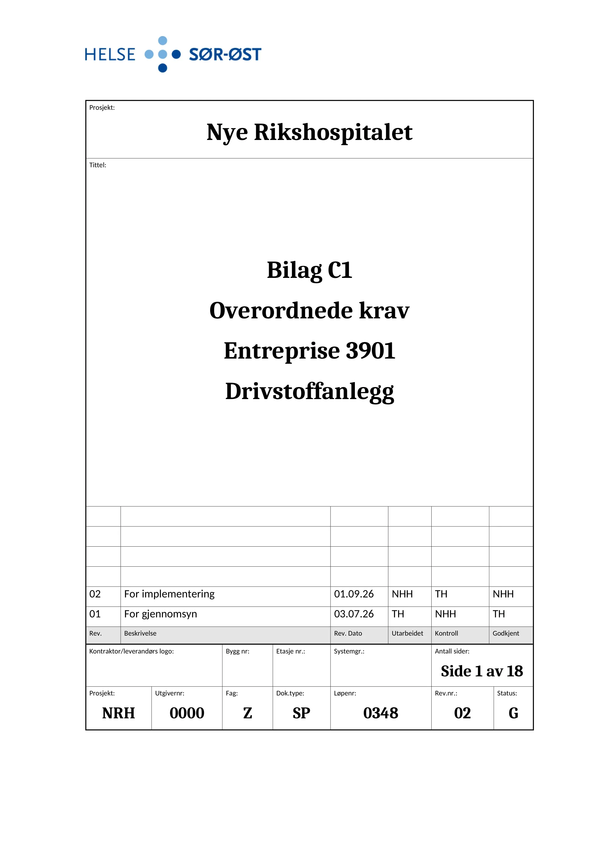 Kravspesifikasjon