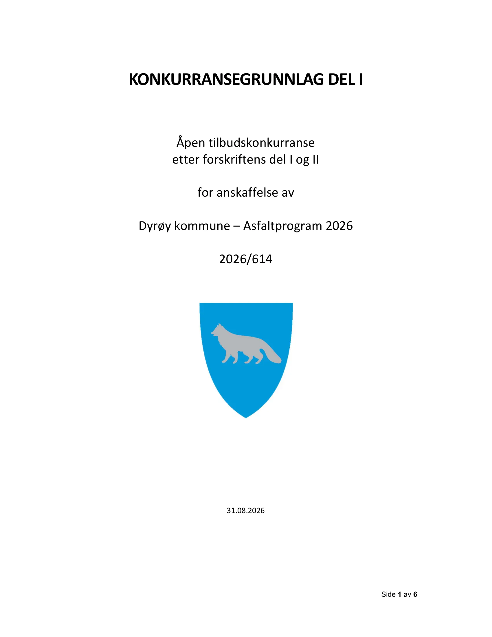 Konkurransebeskrivelse